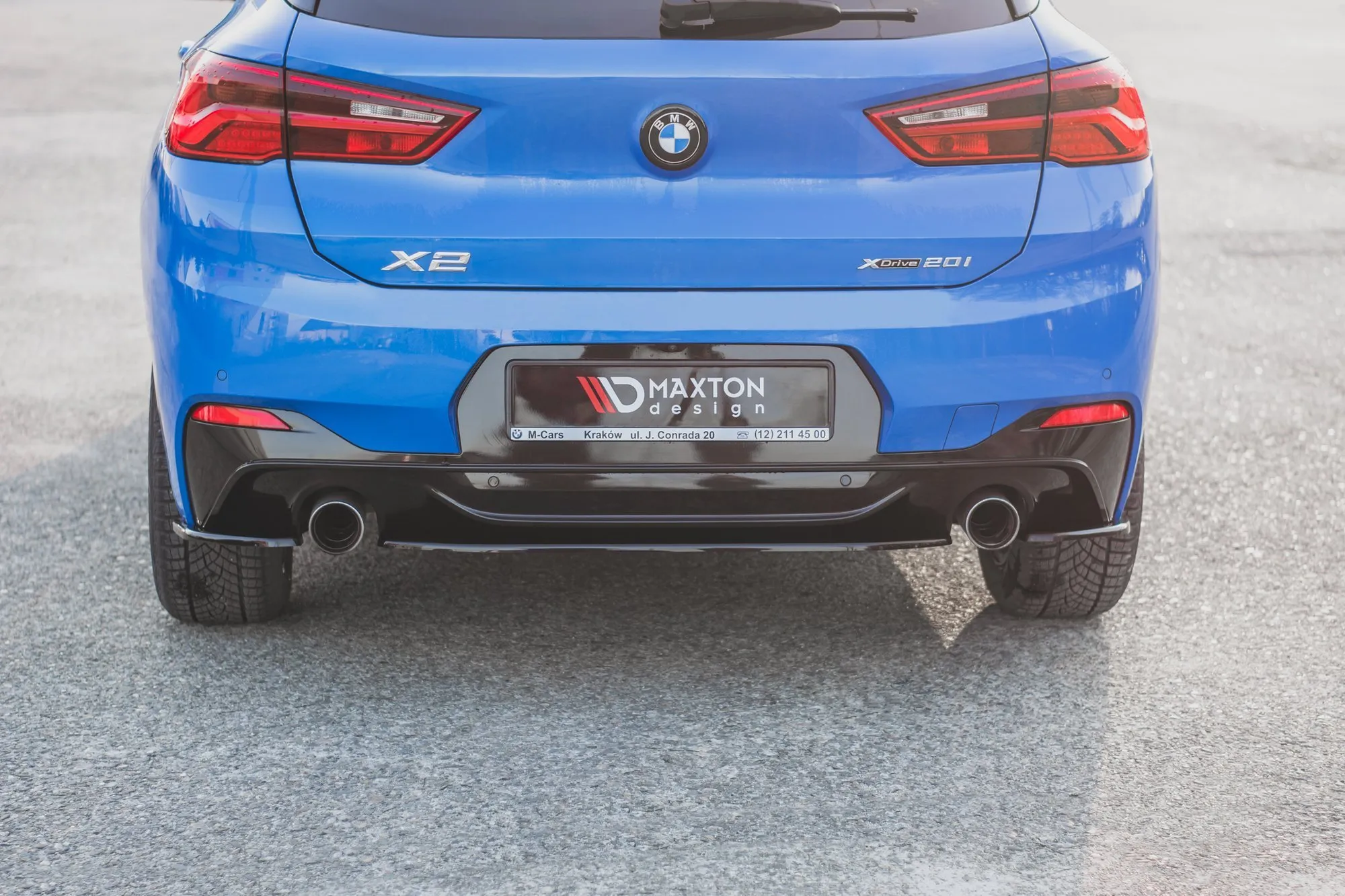Baksplitter BMW X2 (F39) M-Pack 2017 - 2023 | Glossy Black Edition