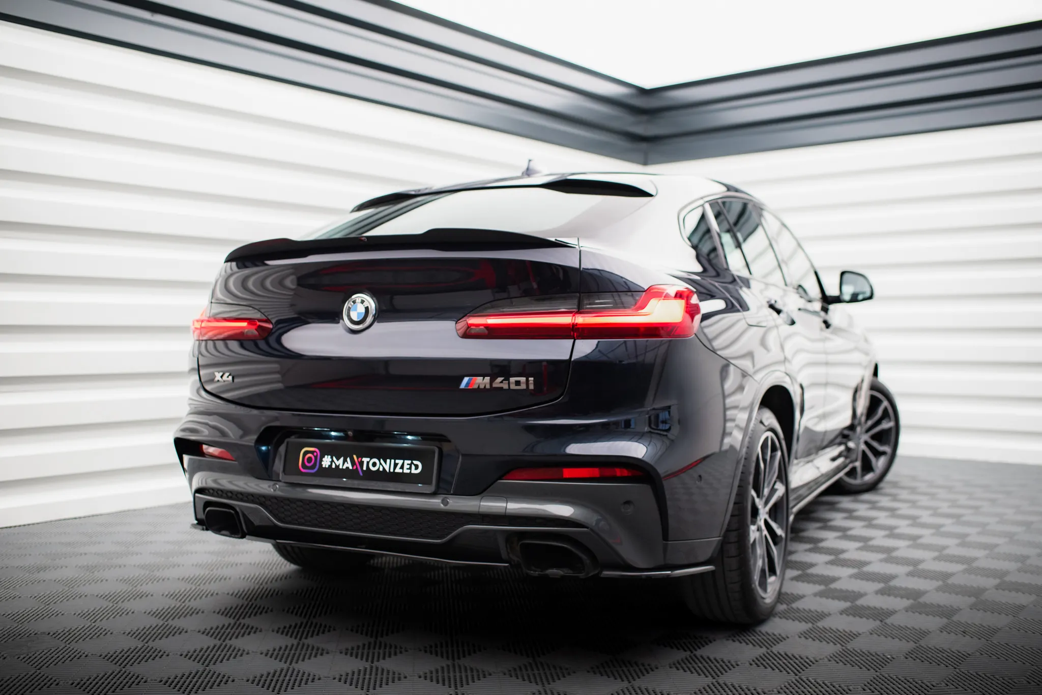 Baksplitter BMW X4 M-Pack (G02) 2018 - 2021 | Glossy Black Edition – bilde 2