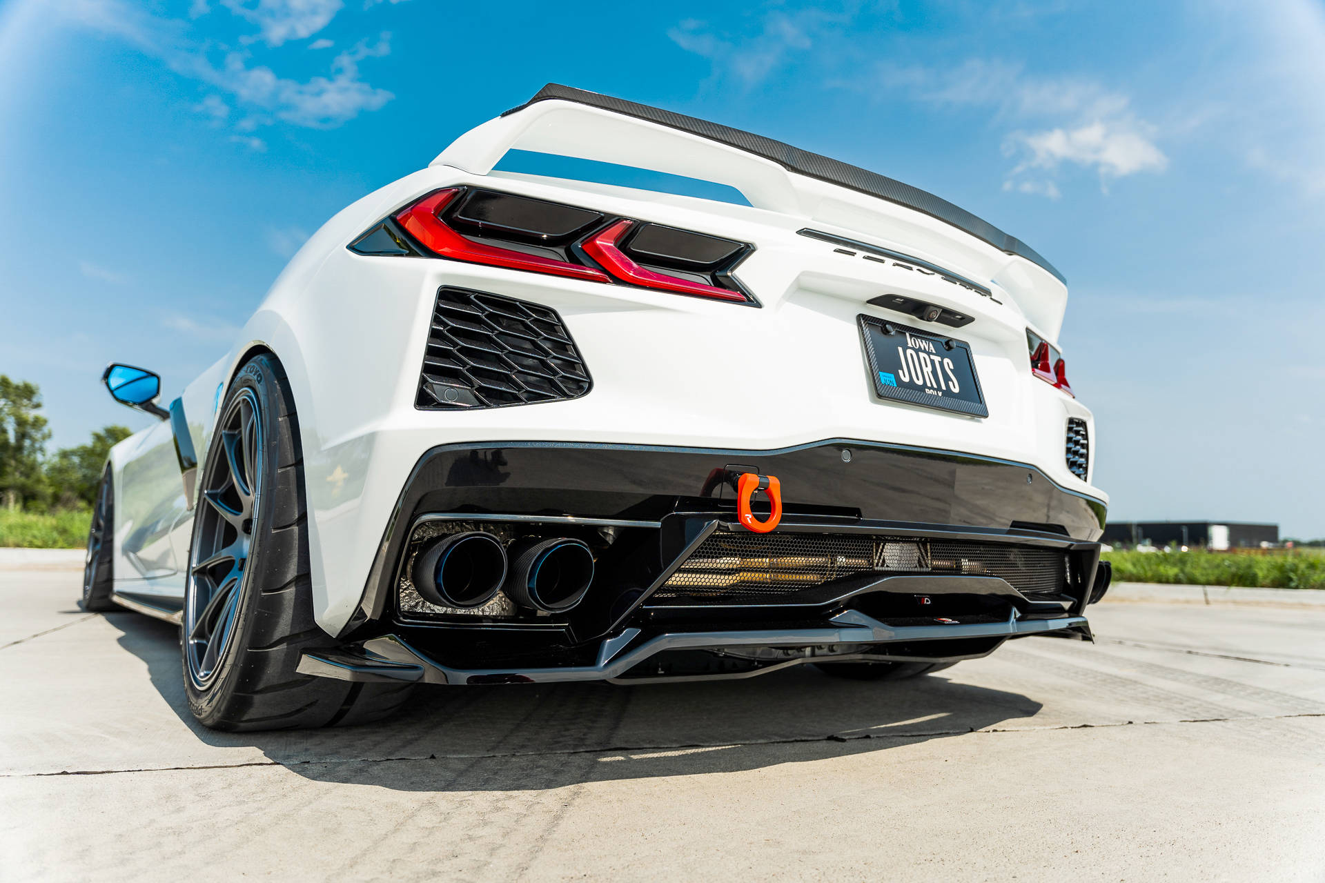 Baksplitter Chevrolet Corvette C8 2020 - > | Glossy Black Edition