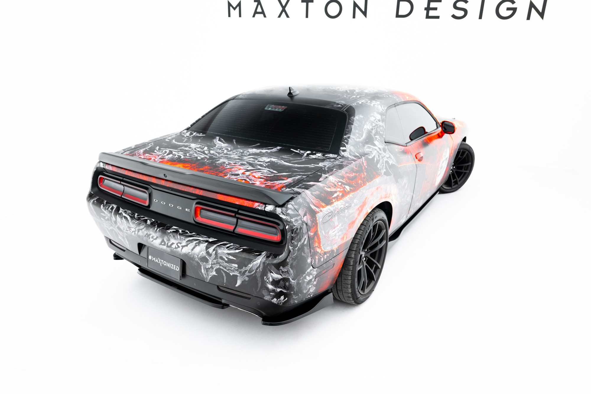 Baksplitter Dodge Challenger GT III Facelift 2014 - 2023  | Glossy Black Edition – bilde 2