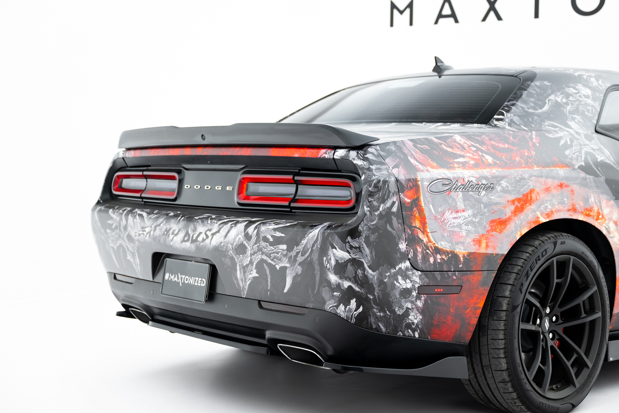 Baksplitter Dodge Challenger GT III Facelift 2014 - 2023  | Glossy Black Edition – bilde 3