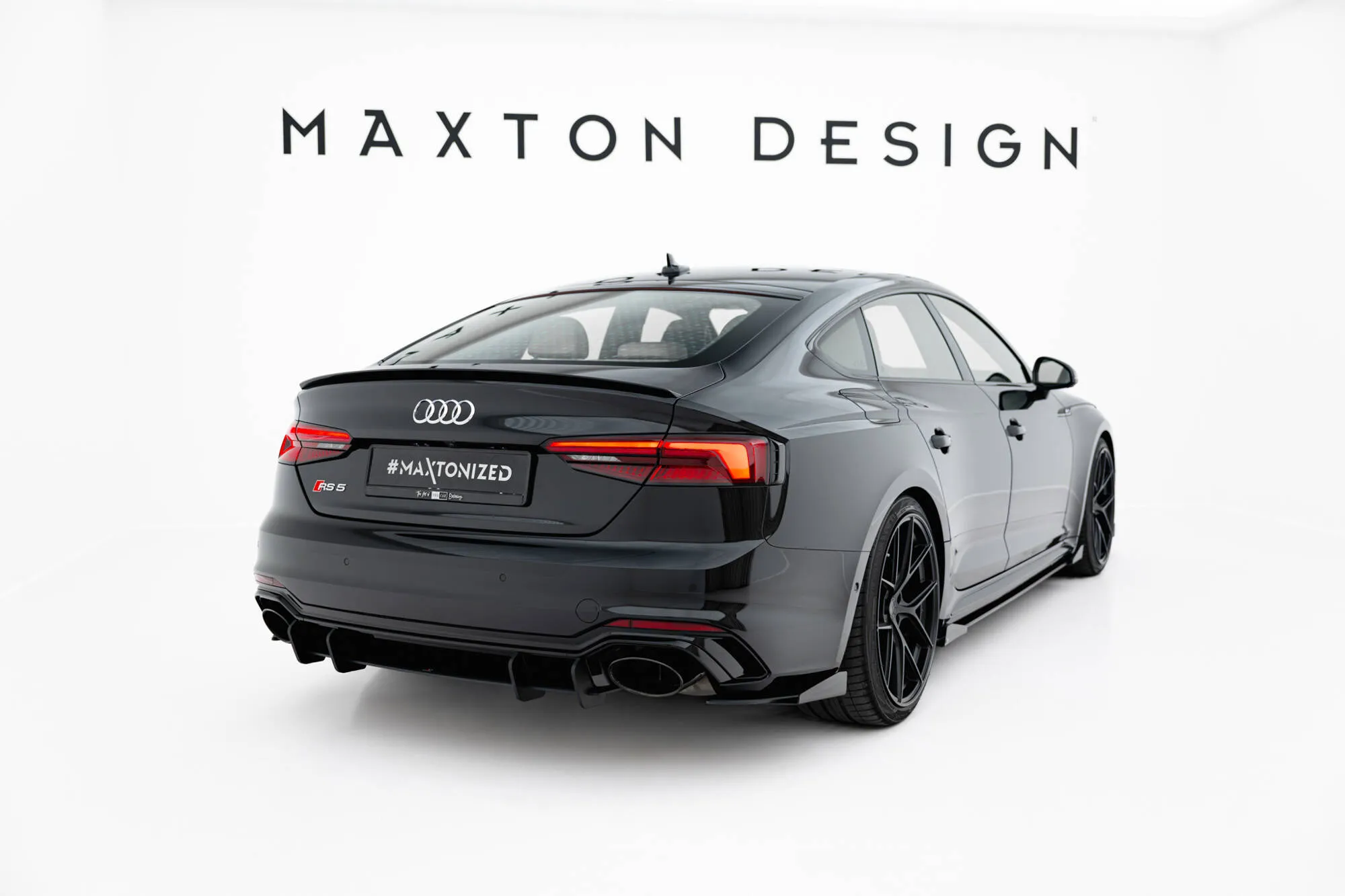 Baksplitter-flopper Audi RS5 (F5) 2017 - 2019 | Glossy Black Edition – bilde 2