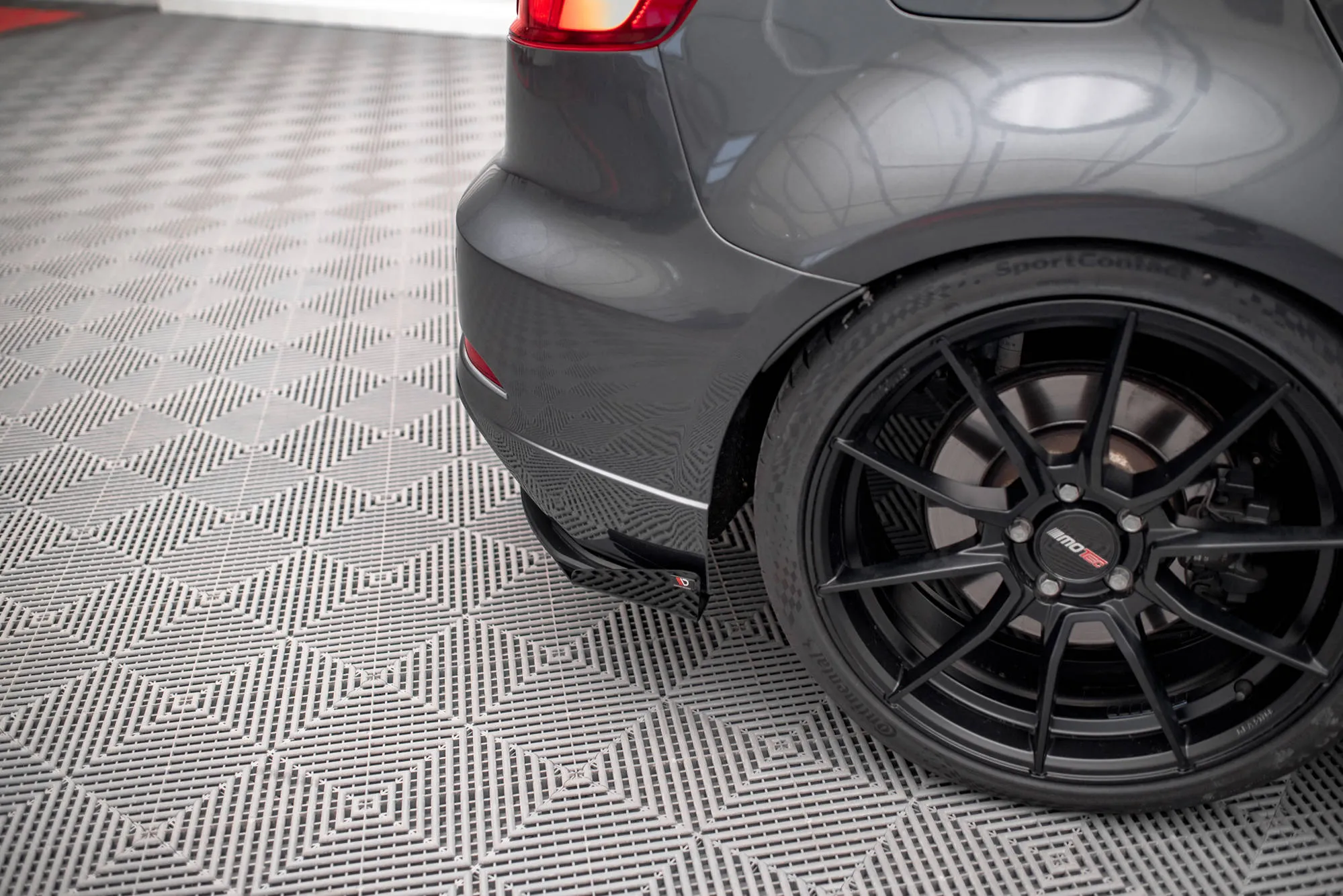 Baksplitter-flopper Audi S3 (8V) Sportback / A3 S-Line (8V) Sportback Facelift 2016 - 2019 | Glossy Black Edition