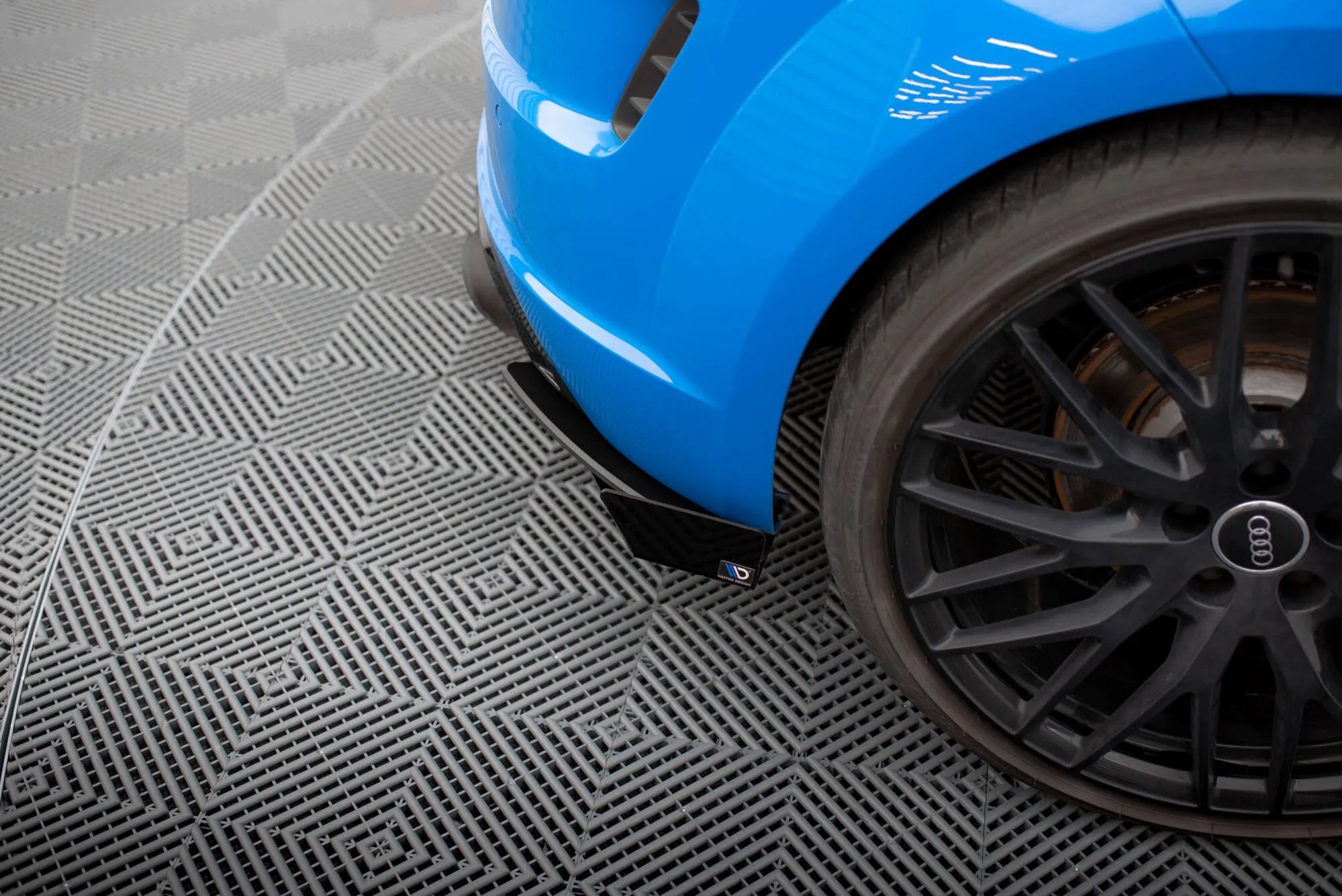 Baksplitter-flopper Audi TT S (8S) 2014 - 2018 | Glossy Black Edition