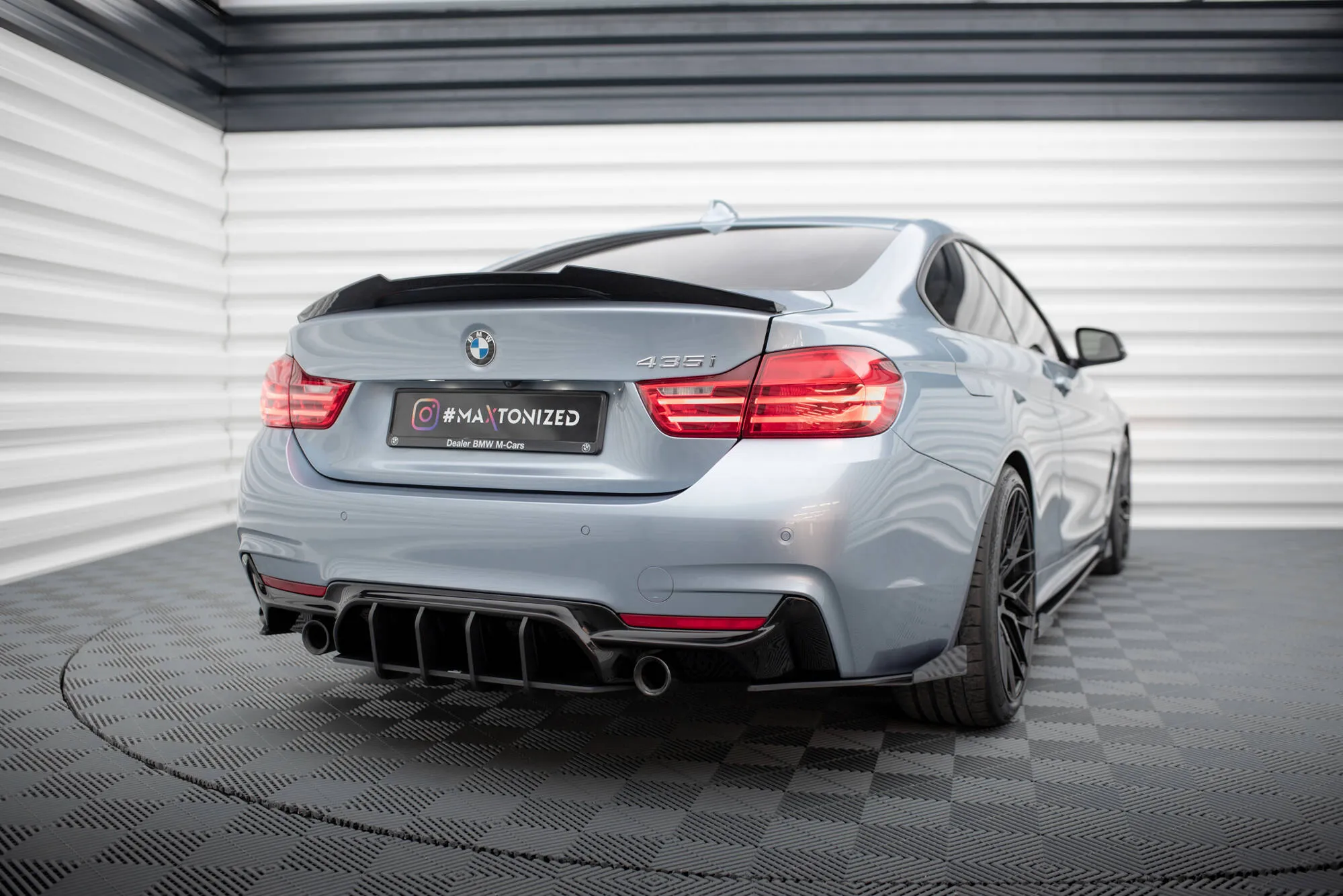 Baksplitter-flopper BMW 4 Coupe (F32) M-Pakke 2013 - 2020 | Glossy Black Edition – bilde 3