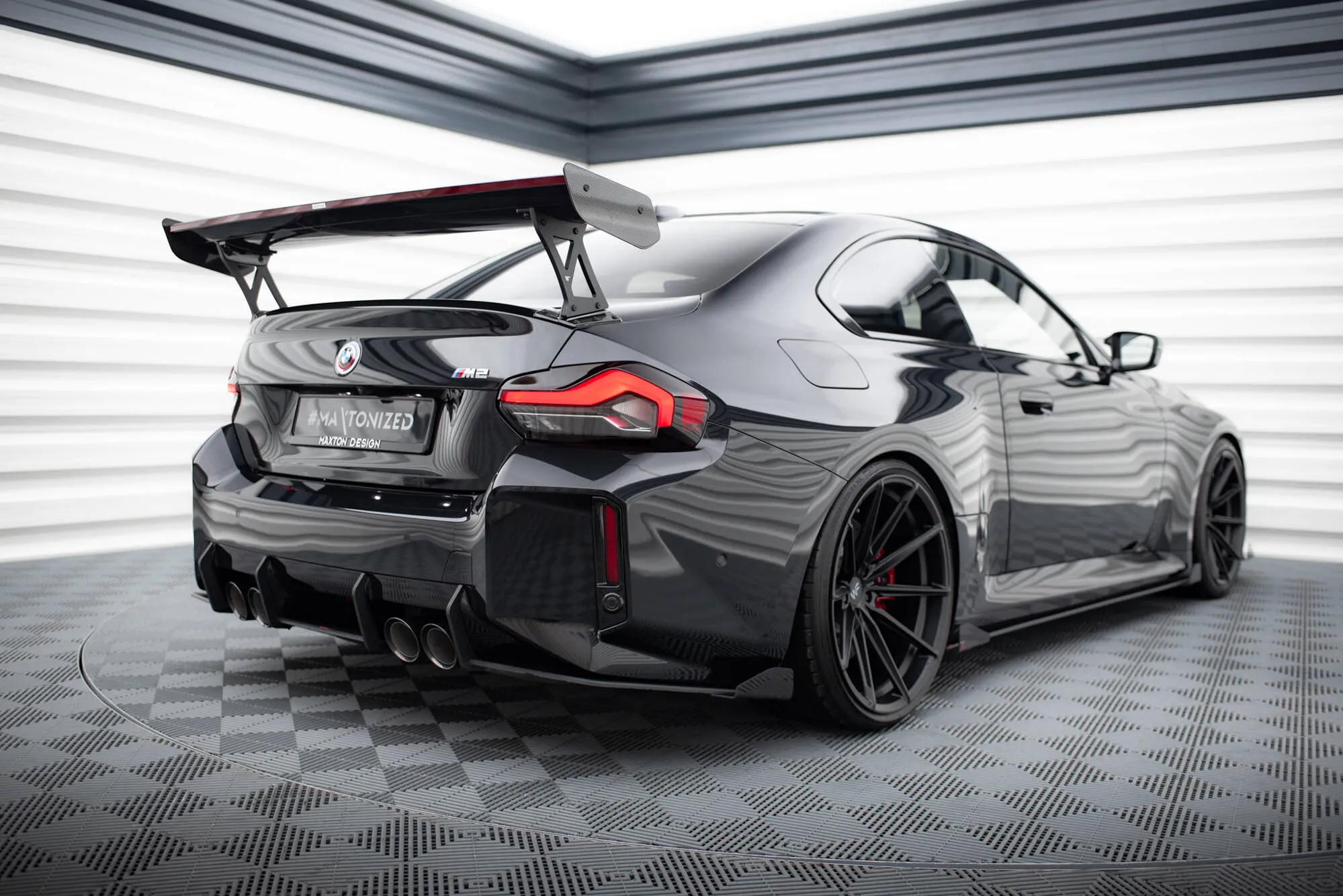 Baksplitter-flopper BMW M2 Coupe (G87) 2023 - > | Glossy Black Edition – bilde 4