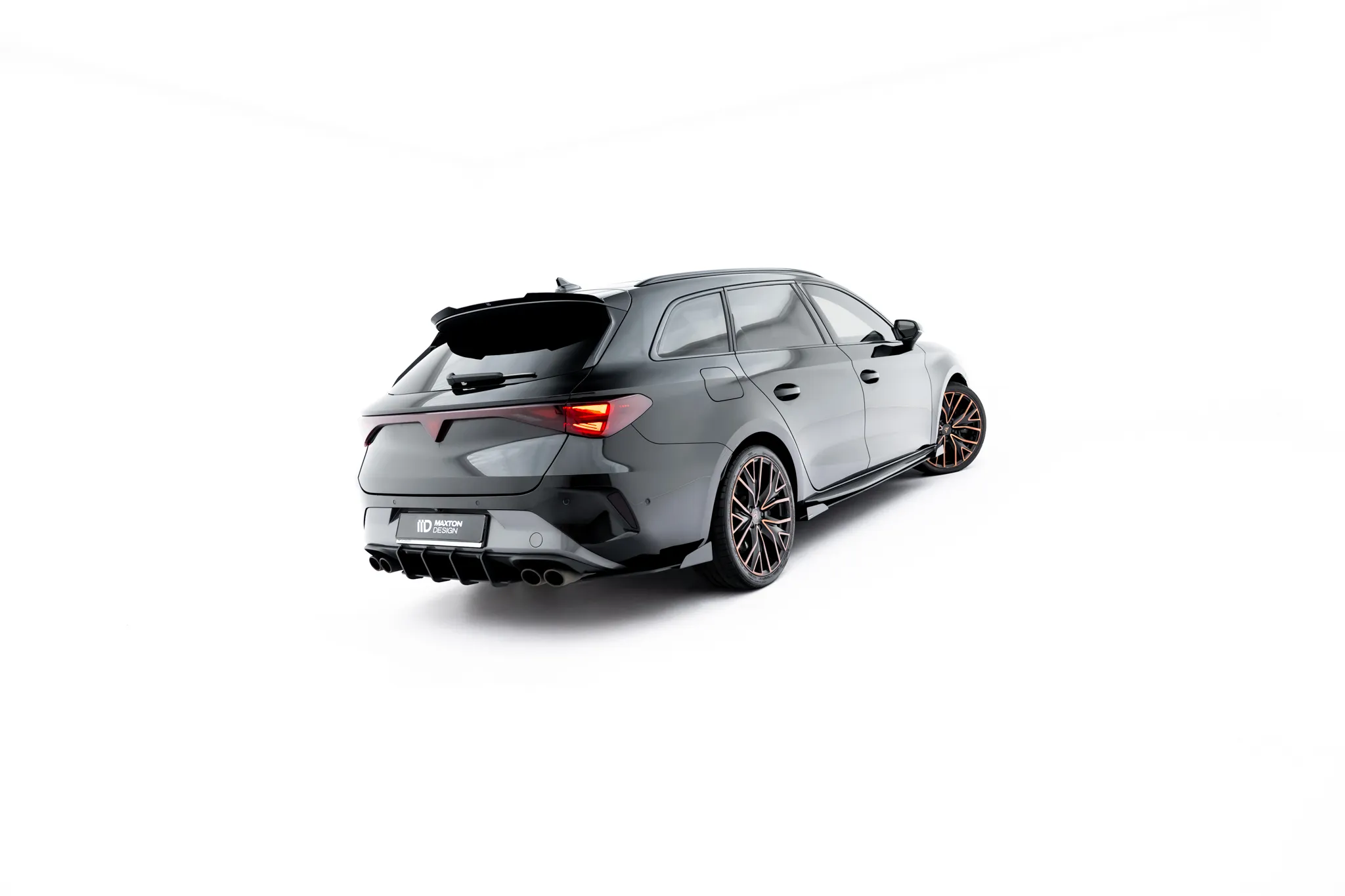 Baksplitter-flopper Cupra Leon 2020-2026 | Glossy Black Edition – bilde 2
