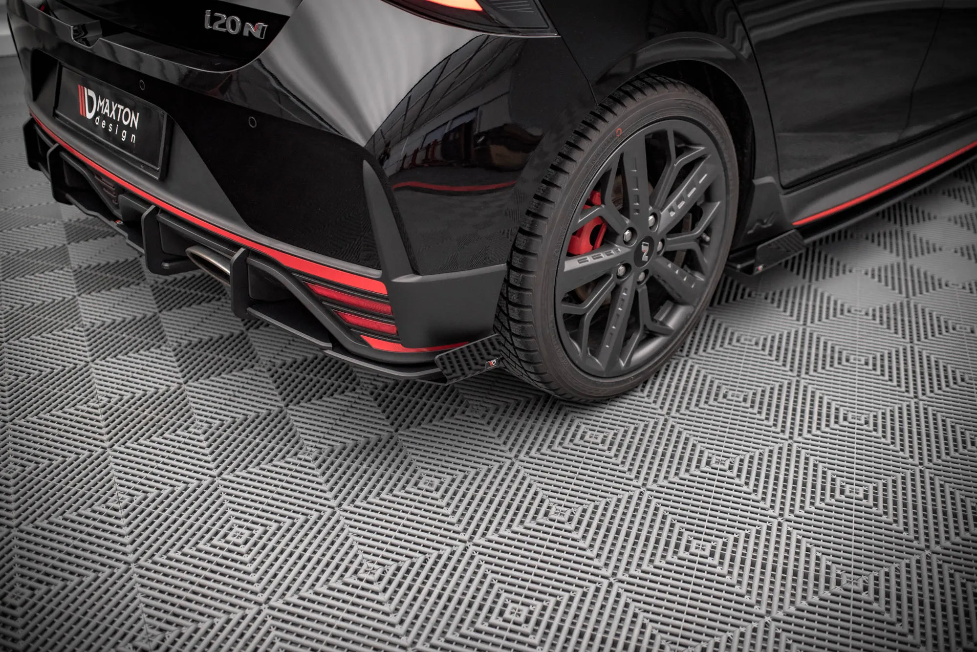 Baksplitter-flopper Hyundai i20 III N 2020 - 2023 | Glossy Black Edition