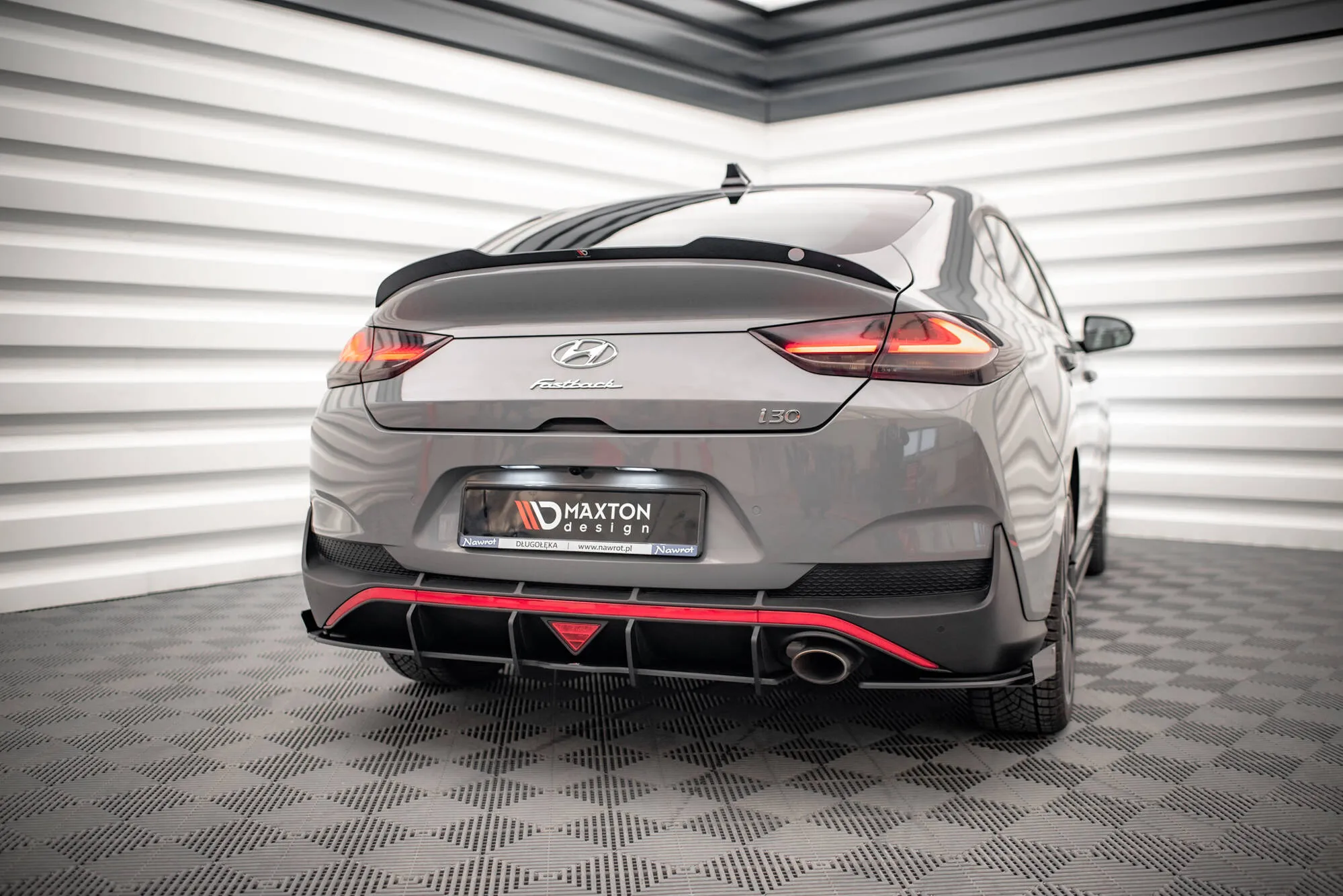 Baksplitter-flopper Hyundai I30 (Mk3 Facelift) 2020-2026 | Glossy Black Edition – bilde 2