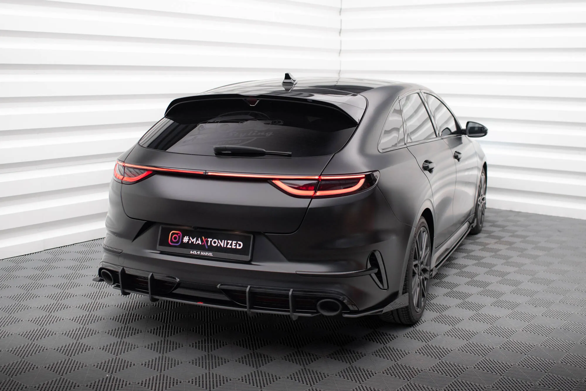 Baksplitter-flopper Kia Proceed GT facelift 2021 - > | Glossy Black Edition – bilde 2