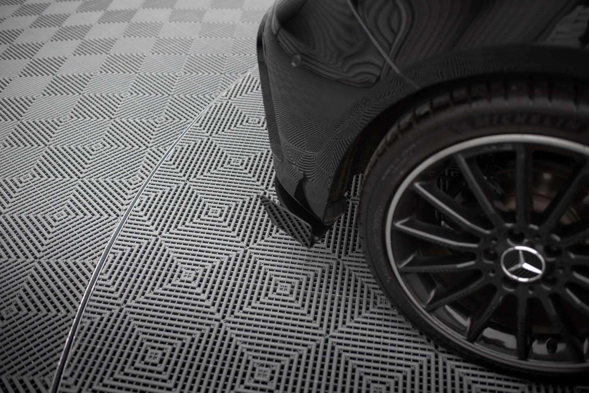 Baksplitter-flopper Mercedes-Benz A (W176) AMG-Line facelift 2015 -2018 | Glossy Black Edition