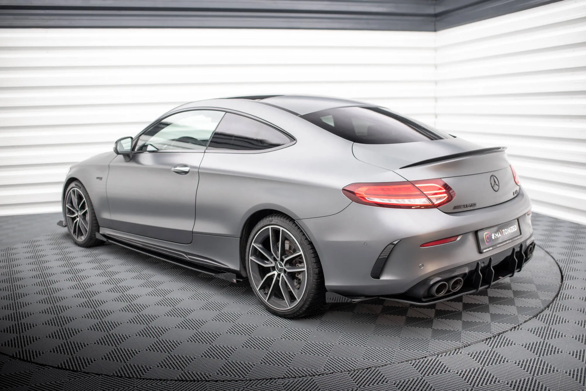 Baksplitter-flopper Mercedes-Benz C43 AMG Coupe (C205) facelift 2018 - 2022 | Glossy Black Edition – bilde 2