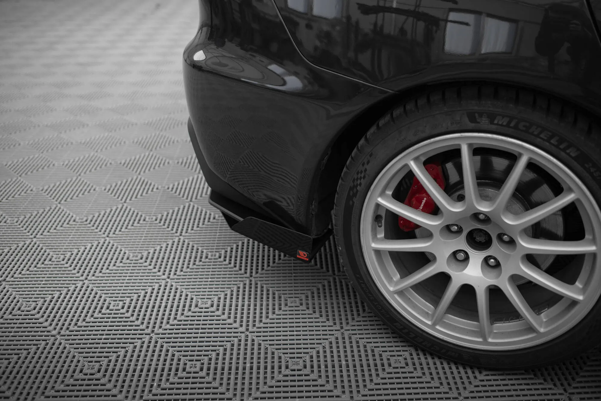 Baksplitter-flopper Mitsubishi Lancer EVO X 2007 - 2015 | Glossy Black Edition – bilde 2