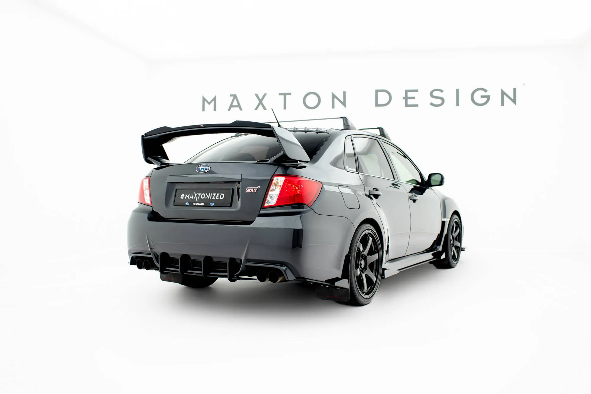 Baksplitter-flopper Subaru Impreza WRX STI III Facelift 2010 - 2014 | Glossy Black Edition – bilde 2