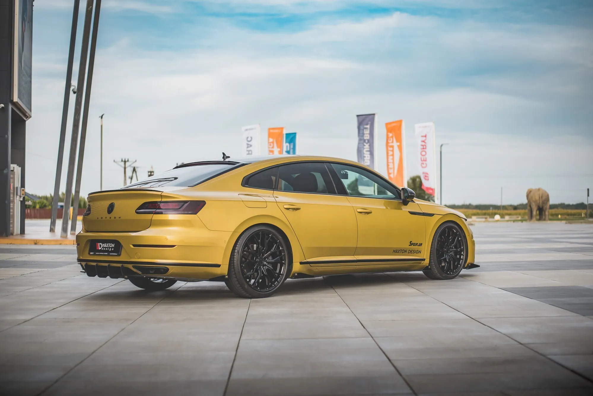 Baksplitter-flopper VW Arteon R-Line 2017 - 2020 | Glossy Black Edition – bilde 3