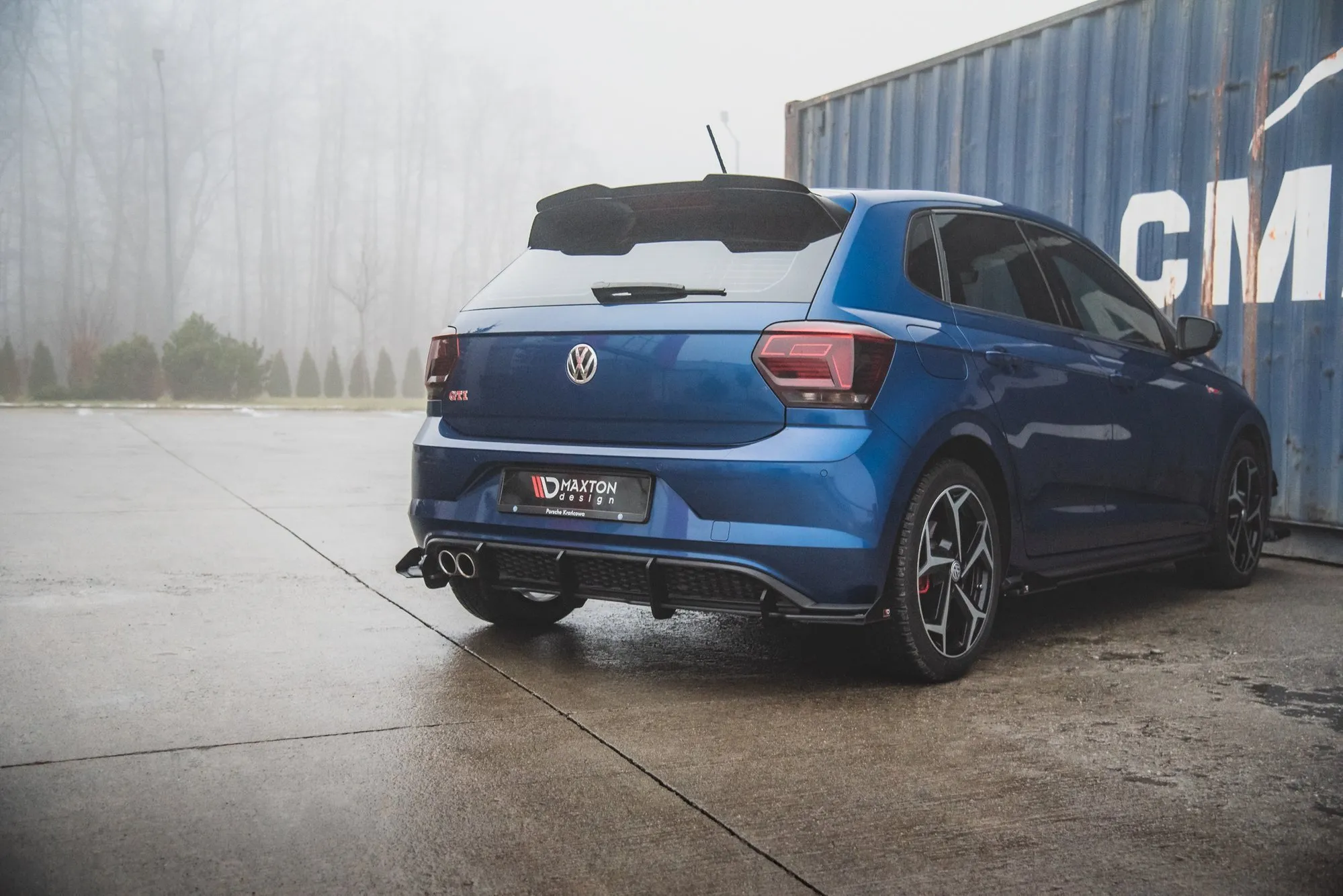 Baksplitter-flopper VW Polo VI GTI 2017-2021 | Glossy Black Edition – bilde 2