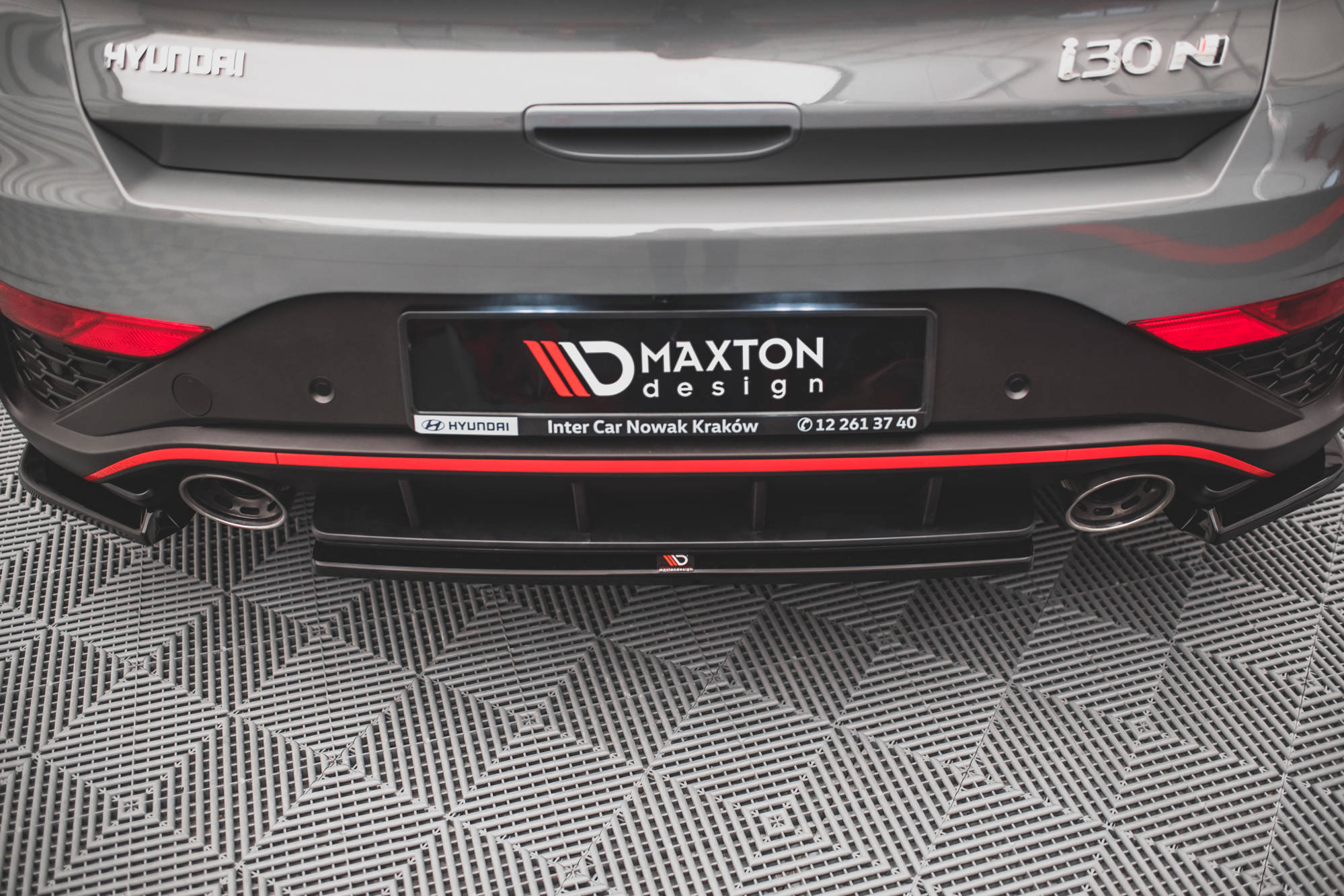 Baksplitter Hyundai i30 N Hatchback III Facelift 2020 - 2025 | Glossy Black Edition