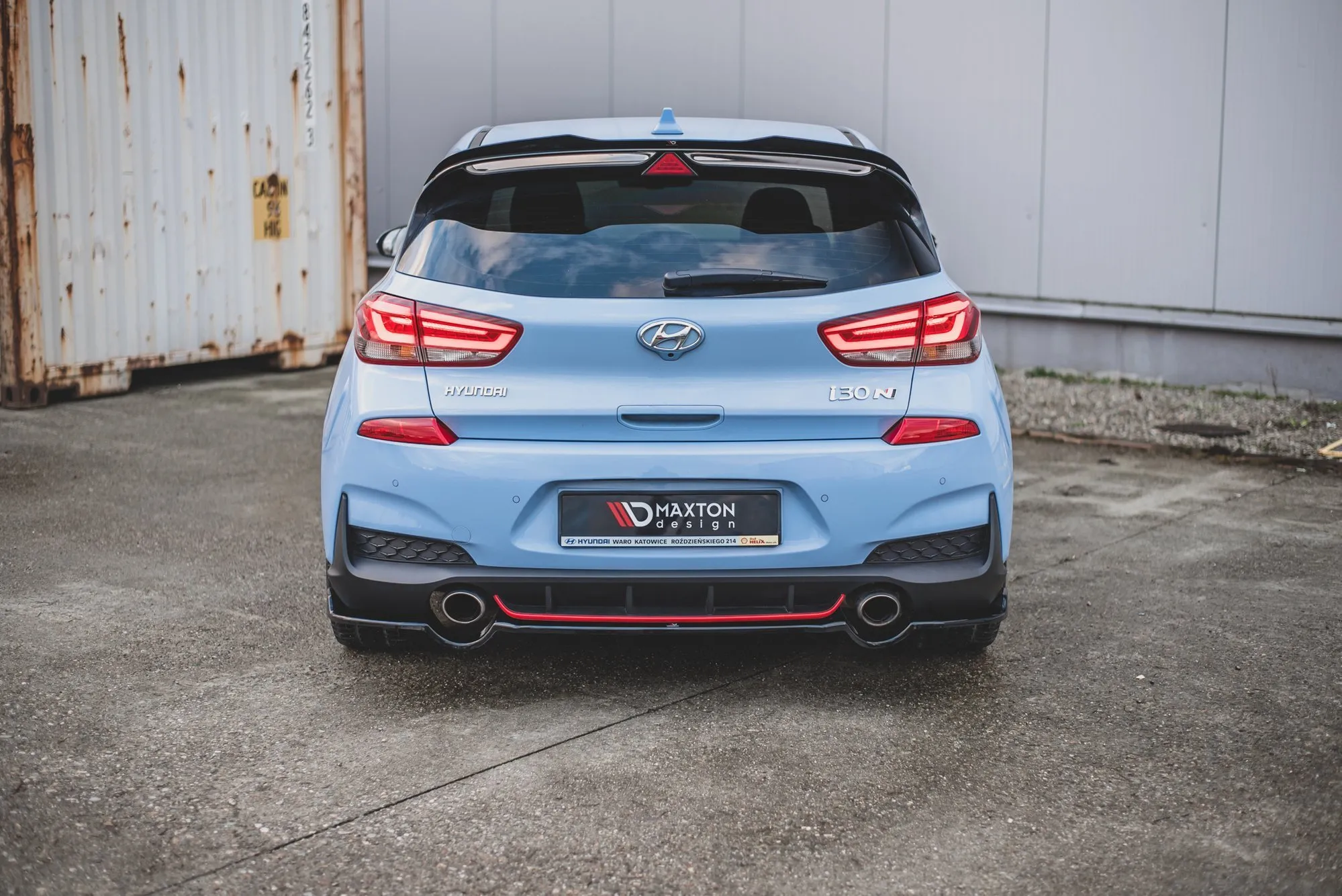 Baksplitter Hyundai I30 N III 2017 - 2020 | Glossy Black Edition