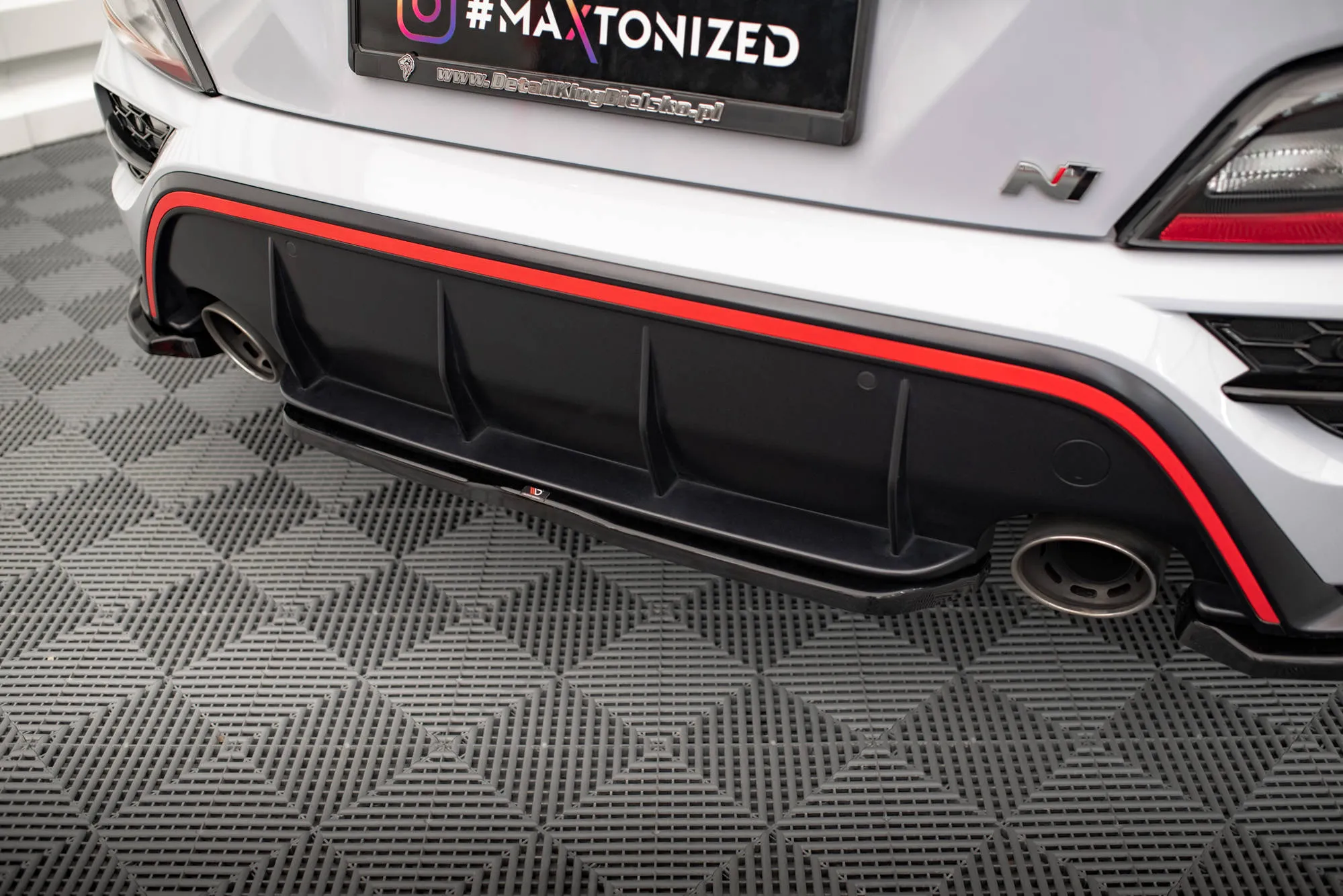 Baksplitter Hyundai Kona N 2021 - 2023 | Glossy Black Edition