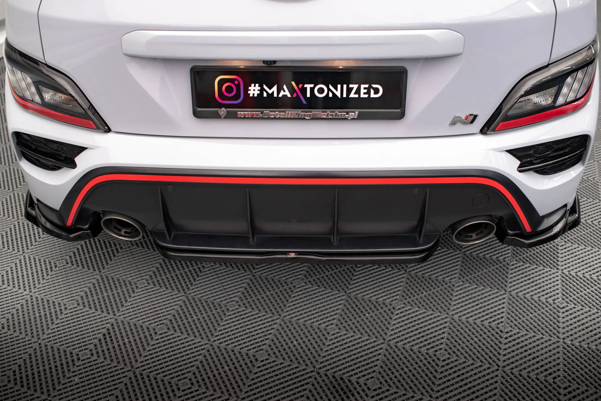 Baksplitter Hyundai Kona N 2021 - 2023 | Glossy Black Edition – bilde 3