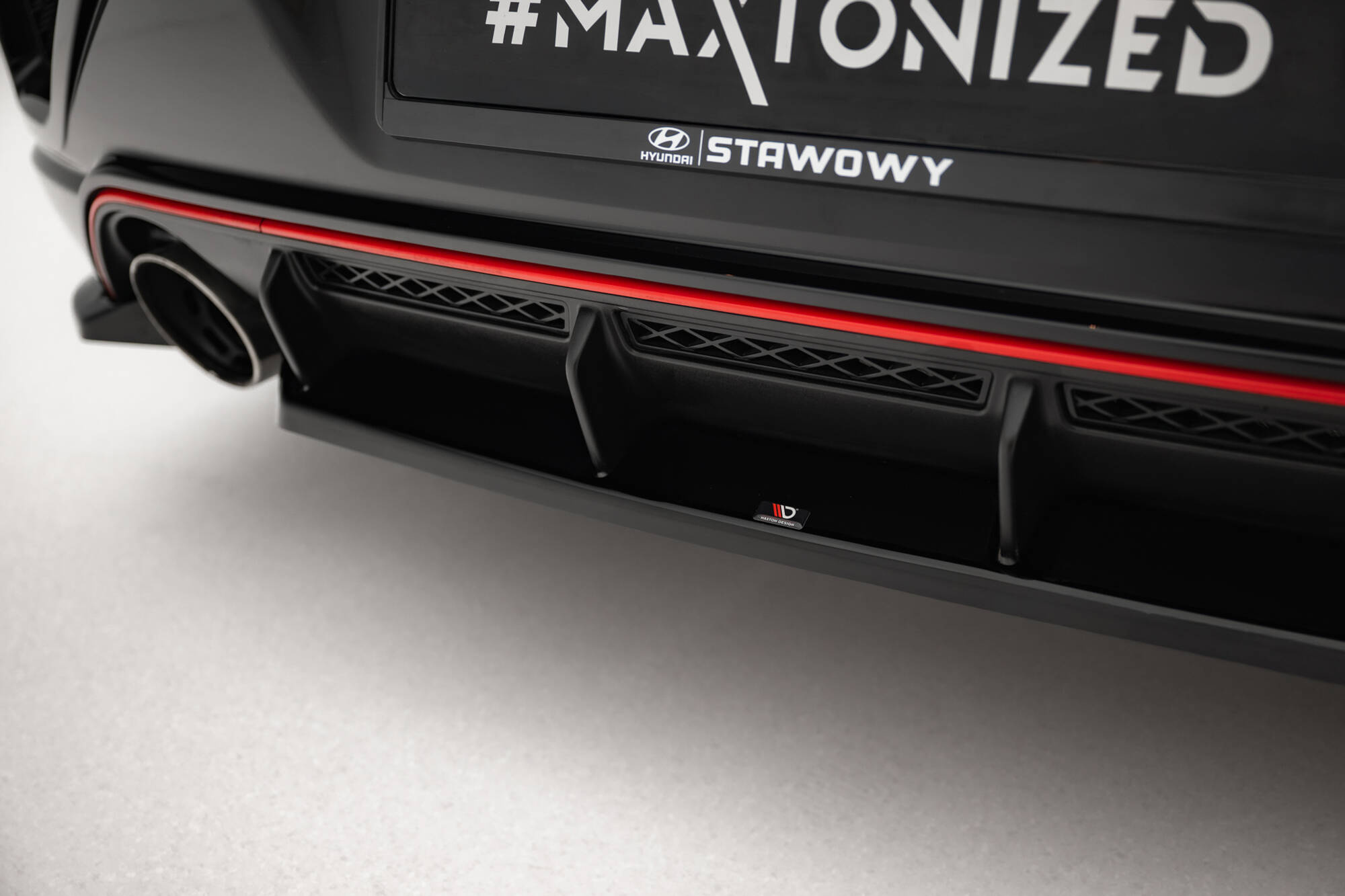 Baksplitter Hyundai Veloster N II 2018- 2022 | Glossy Black Edition – bilde 3
