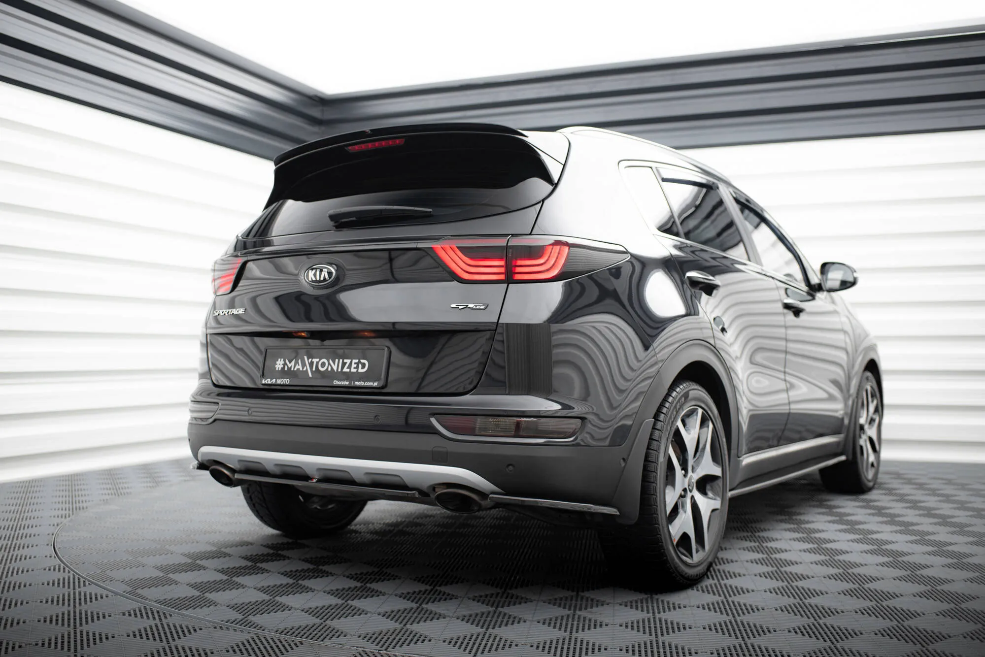 Baksplitter Kia Sportage IV GT-Line 2015 - 2018 | Glossy Black Edition – bilde 2