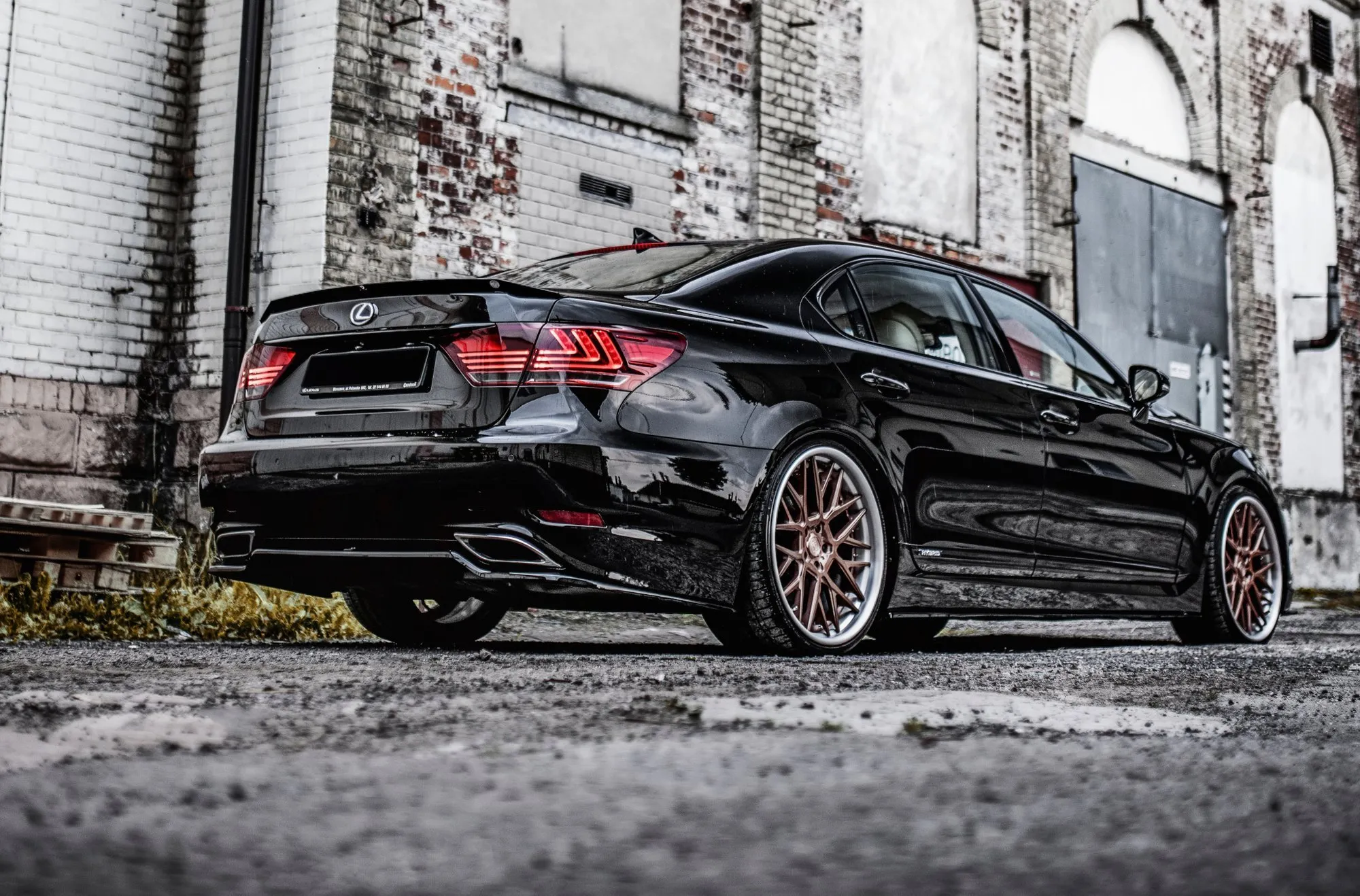 Baksplitter Lexus LS IV Facelift 2012 - 2017 | Glossy Black Edition – bilde 4