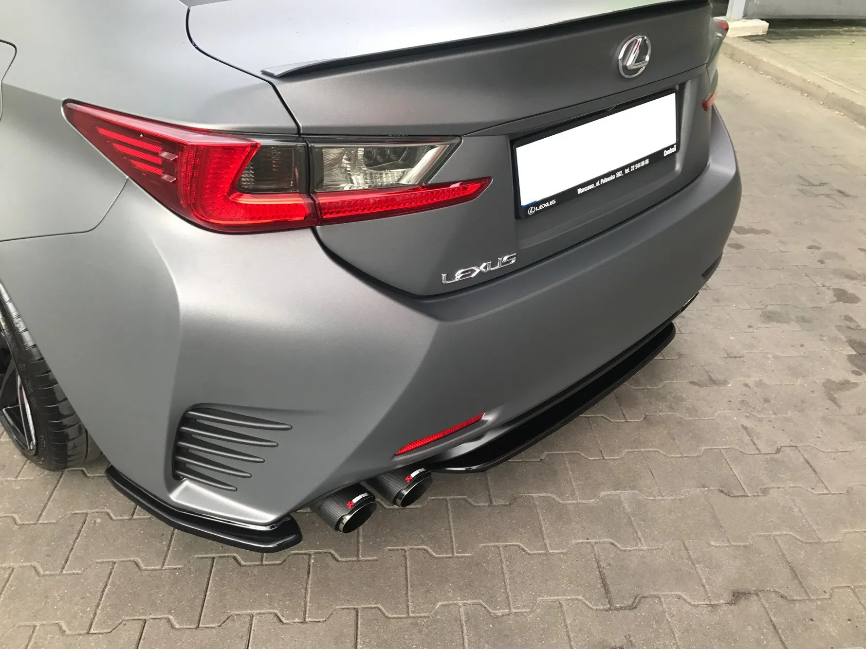 Baksplitter Lexus RC 2014-2018 | Glossy Black Edition – bilde 2