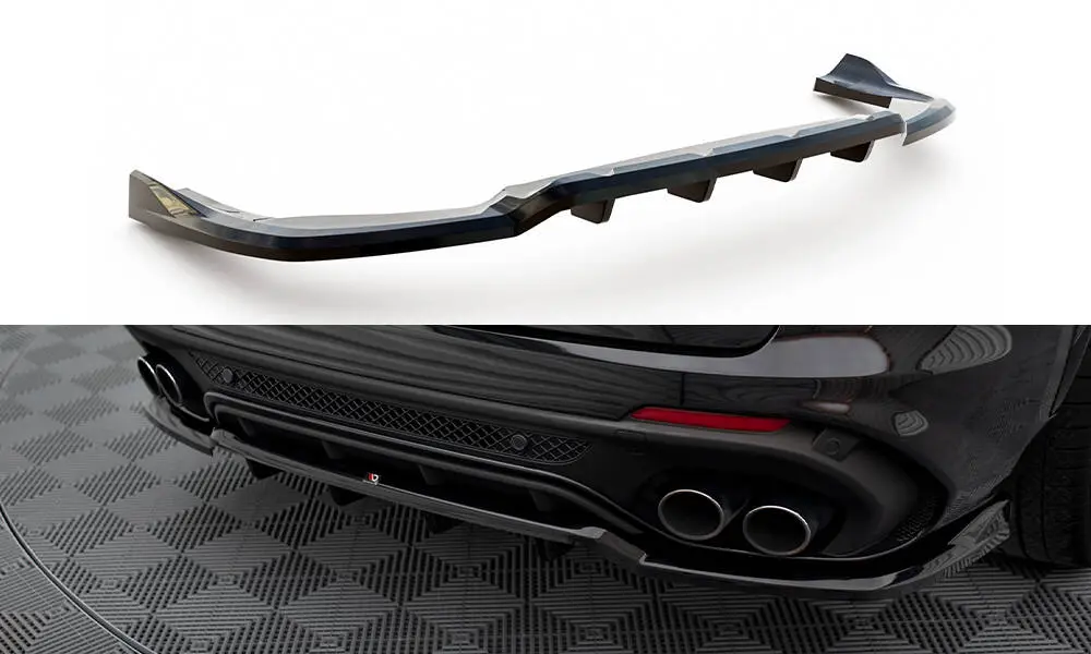Baksplitter med diffuser Alfa Romeo Stelvio Quadrifoglio 2016 - 2020 | 3D Glossy Black – bilde 2