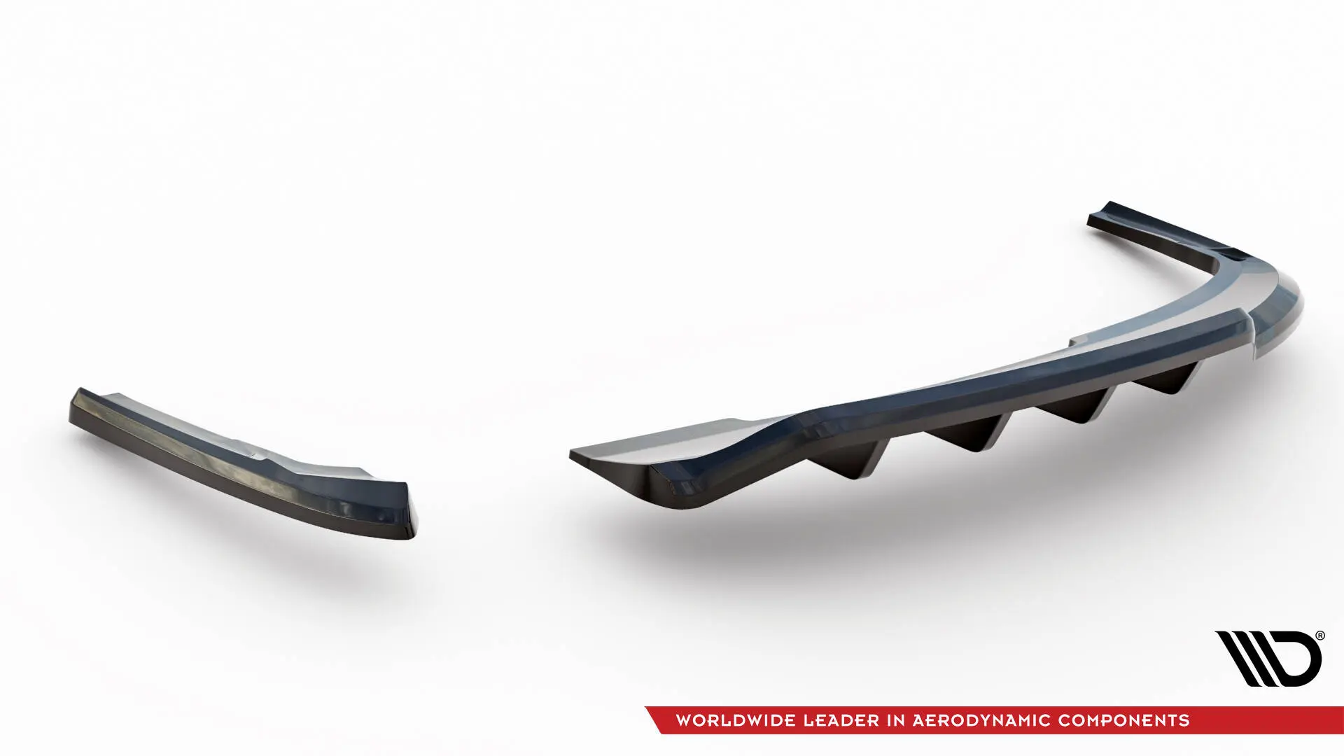 Baksplitter med diffuser Audi A4 B8 Competition facelift 2011 - 2015 | Glossy Black Edition – bilde 7