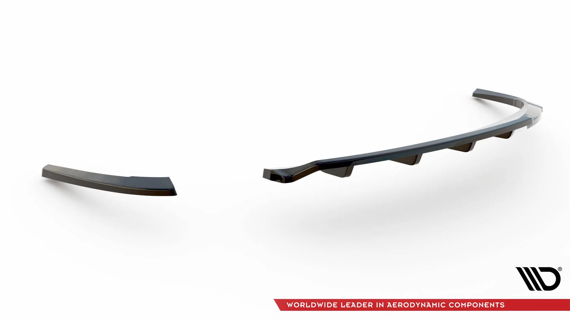 Baksplitter med diffuser Audi A5 8T Coupe facelift 2011 - 2016 | Glossy Black Edition – bilde 7