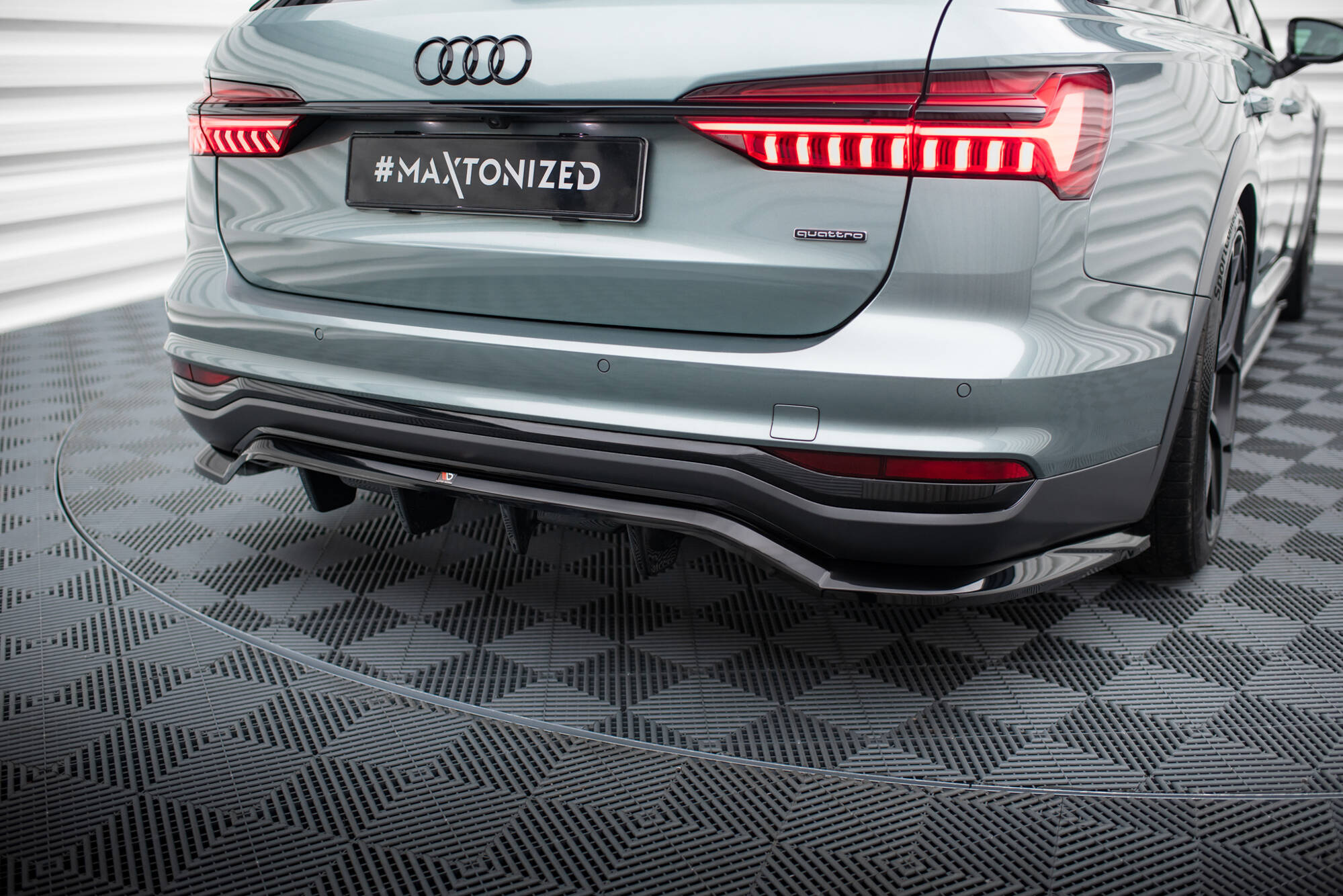 Baksplitter med diffuser Audi A6 Allroad (C8) 2019 - 2023  | Glossy Black Edition – bilde 5
