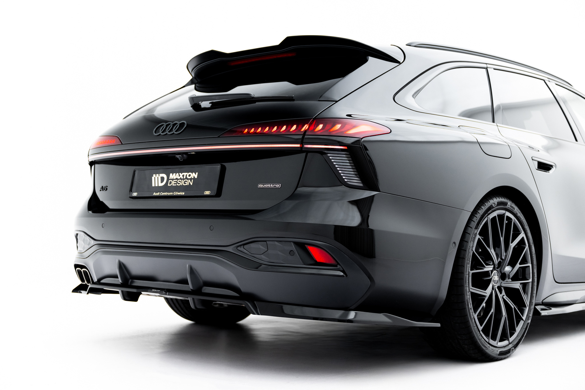 Baksplitter med diffuser Audi A6 (C9) 2025 -> | Glossy Black Edition V1
