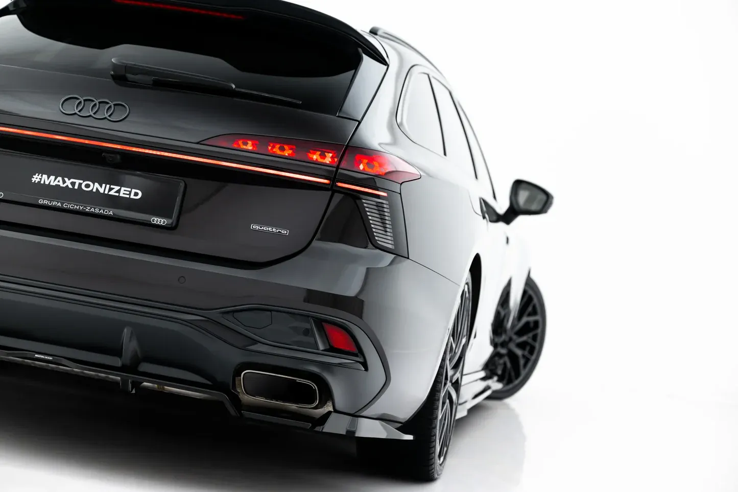 Baksplitter med diffuser Audi A6 S-Line C9 2025 -> | Glossy Black Edition V3 – bilde 2