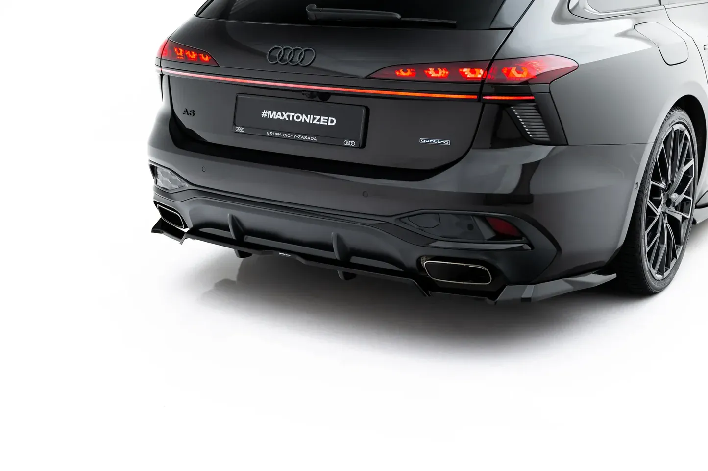 Baksplitter med diffuser Audi A6 S-Line C9 2025 -> | Glossy Black Edition V3 – bilde 3