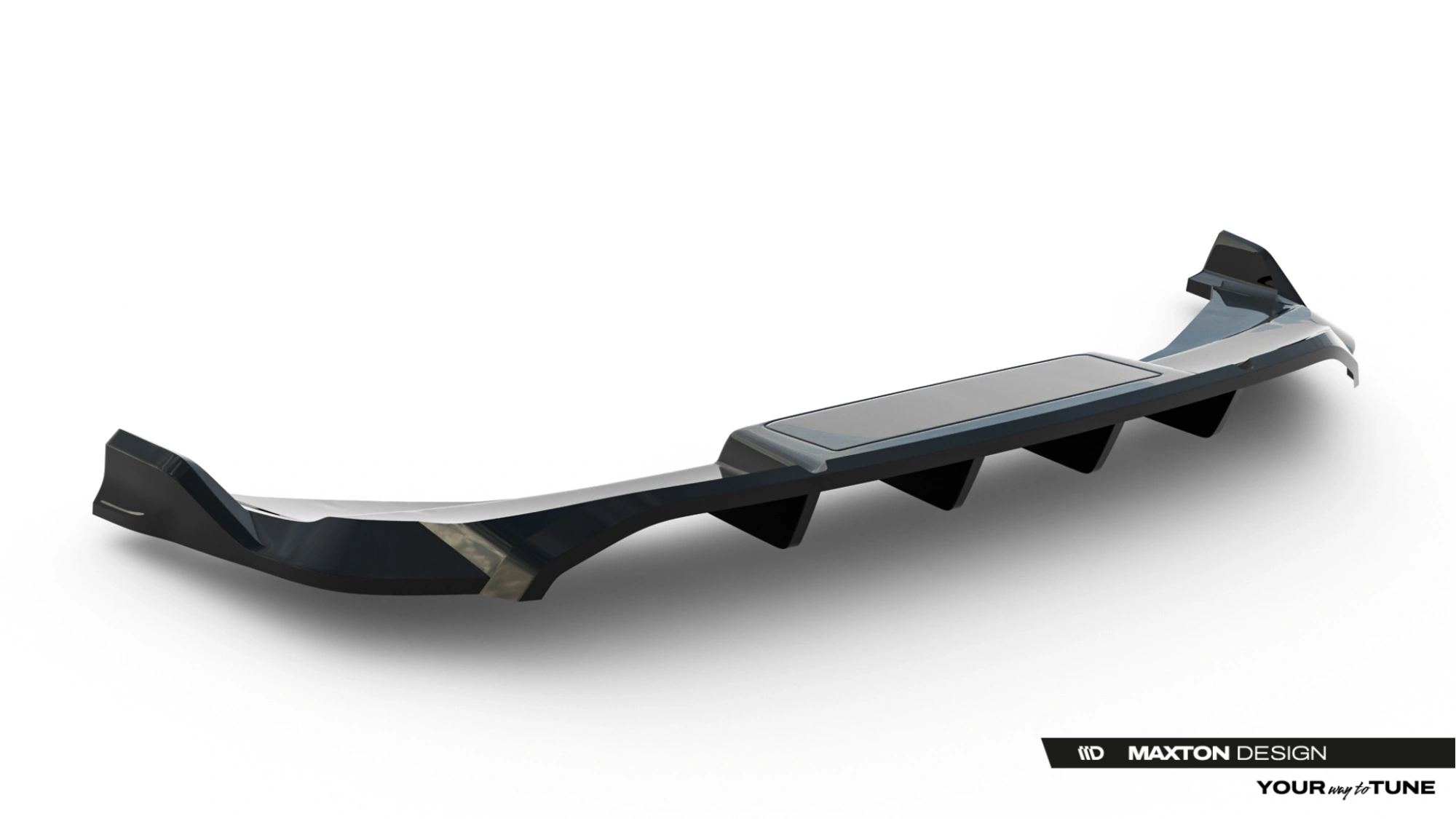 Baksplitter med diffuser Audi (Q6/SQ6) e-tron I 2023 ->  | Glossy Black Edition – bilde 5
