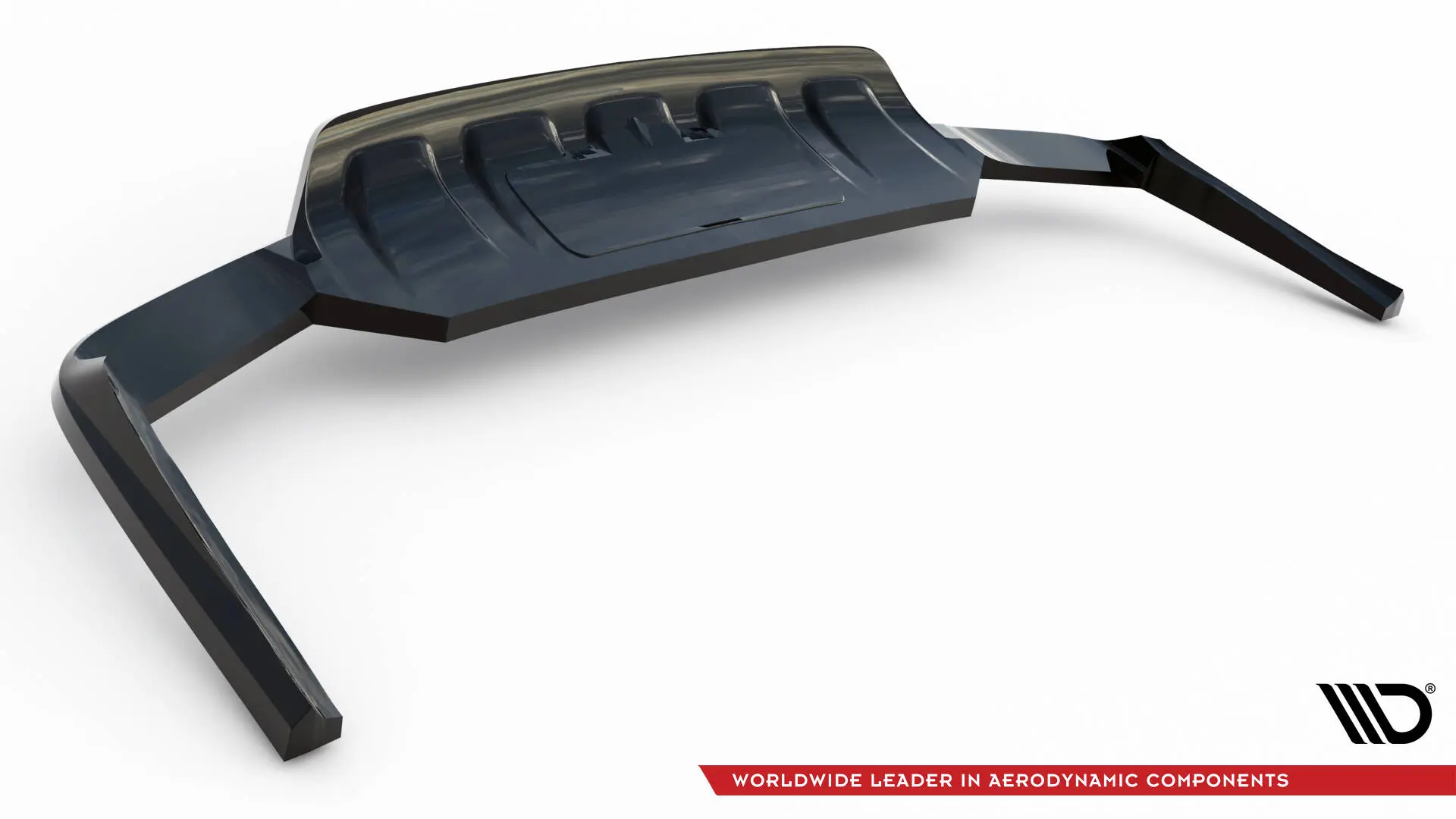 Baksplitter med diffuser Audi Q7 4M 2015 - 2019 | Glossy Black Edition – bilde 7