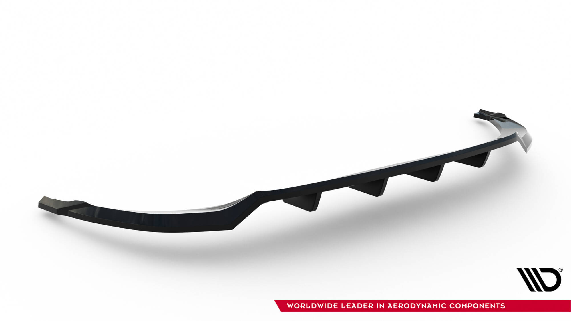 Baksplitter med diffuser Audi Q8 I 2018 - 2023  | Glossy Black Edition – bilde 4