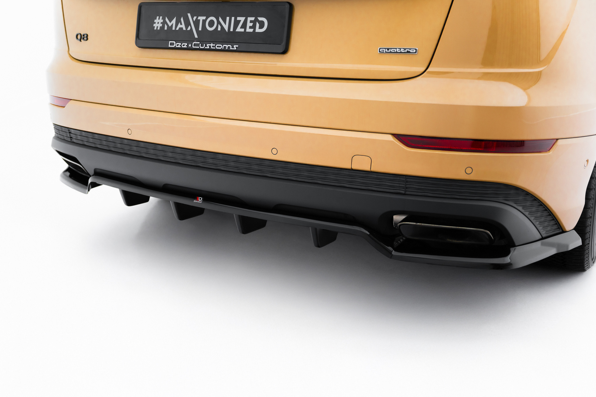 Baksplitter med diffuser Audi Q8 I Facelift 2023 -> | Glossy Black Edition – bilde 2