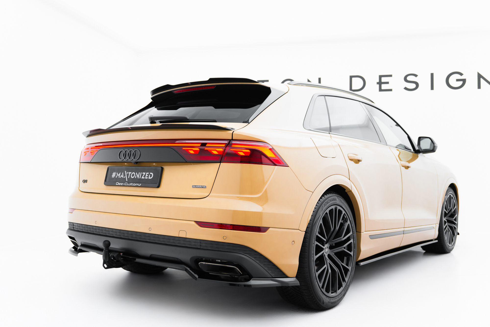 Baksplitter med diffuser Audi Q8 I Facelift 2023 -> | Glossy Black Edition – bilde 4