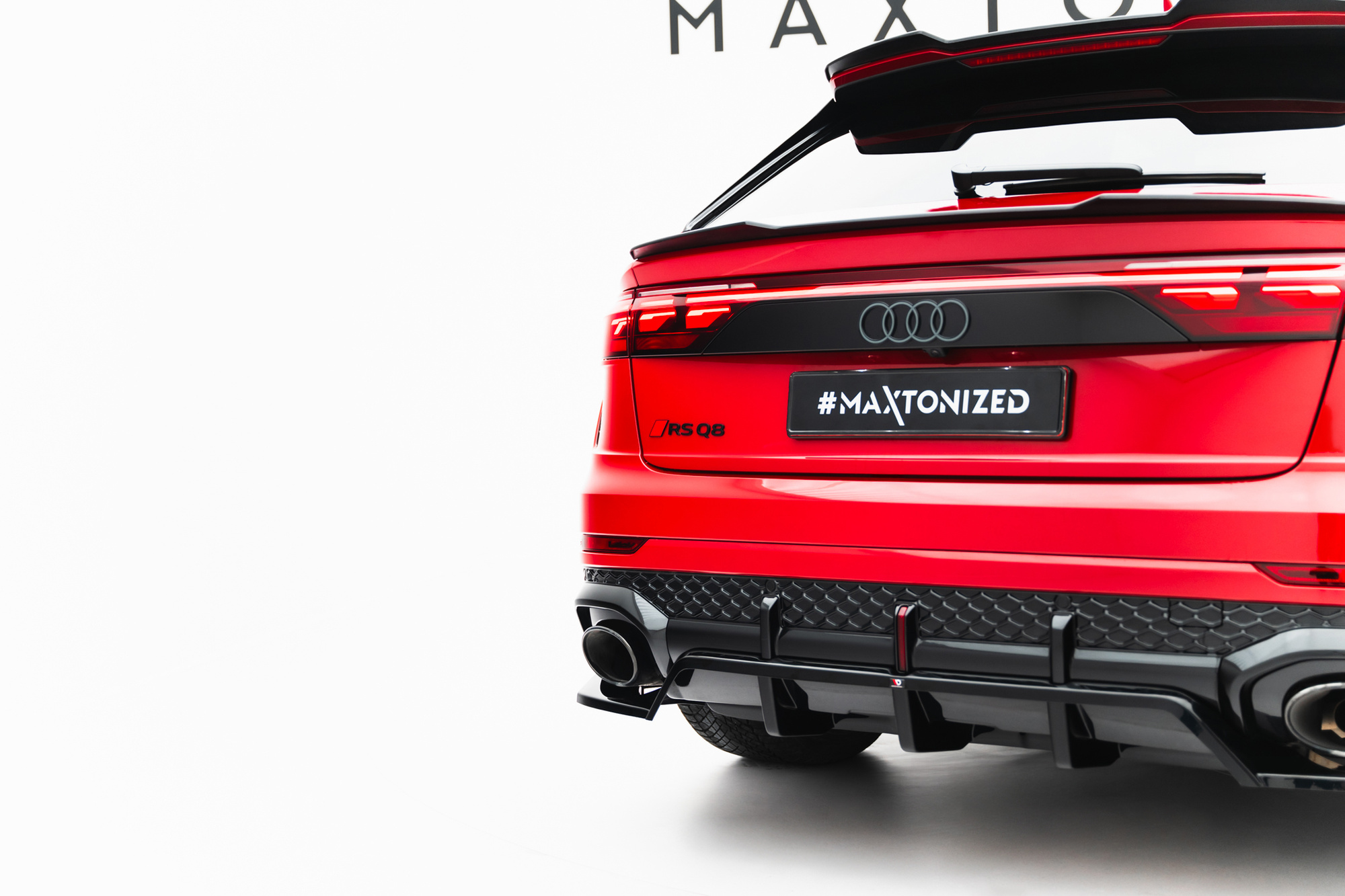 Baksplitter med diffuser Audi RS Q8 I Facelift 2025 ->  | Glossy Black Edition – bilde 2