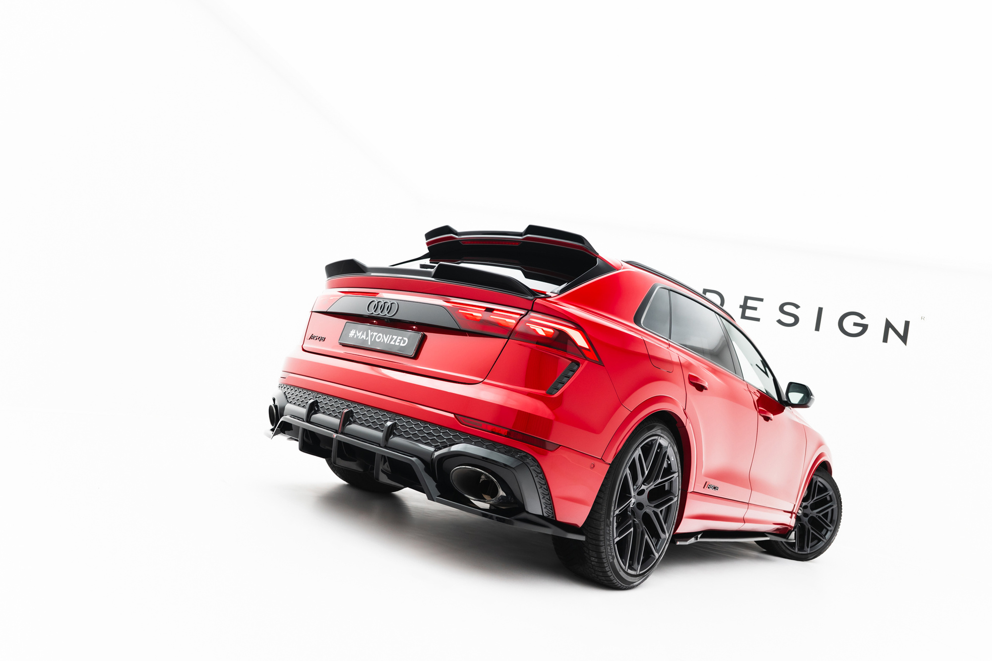 Baksplitter med diffuser Audi RS Q8 I Facelift 2025 ->  | Glossy Black Edition – bilde 5