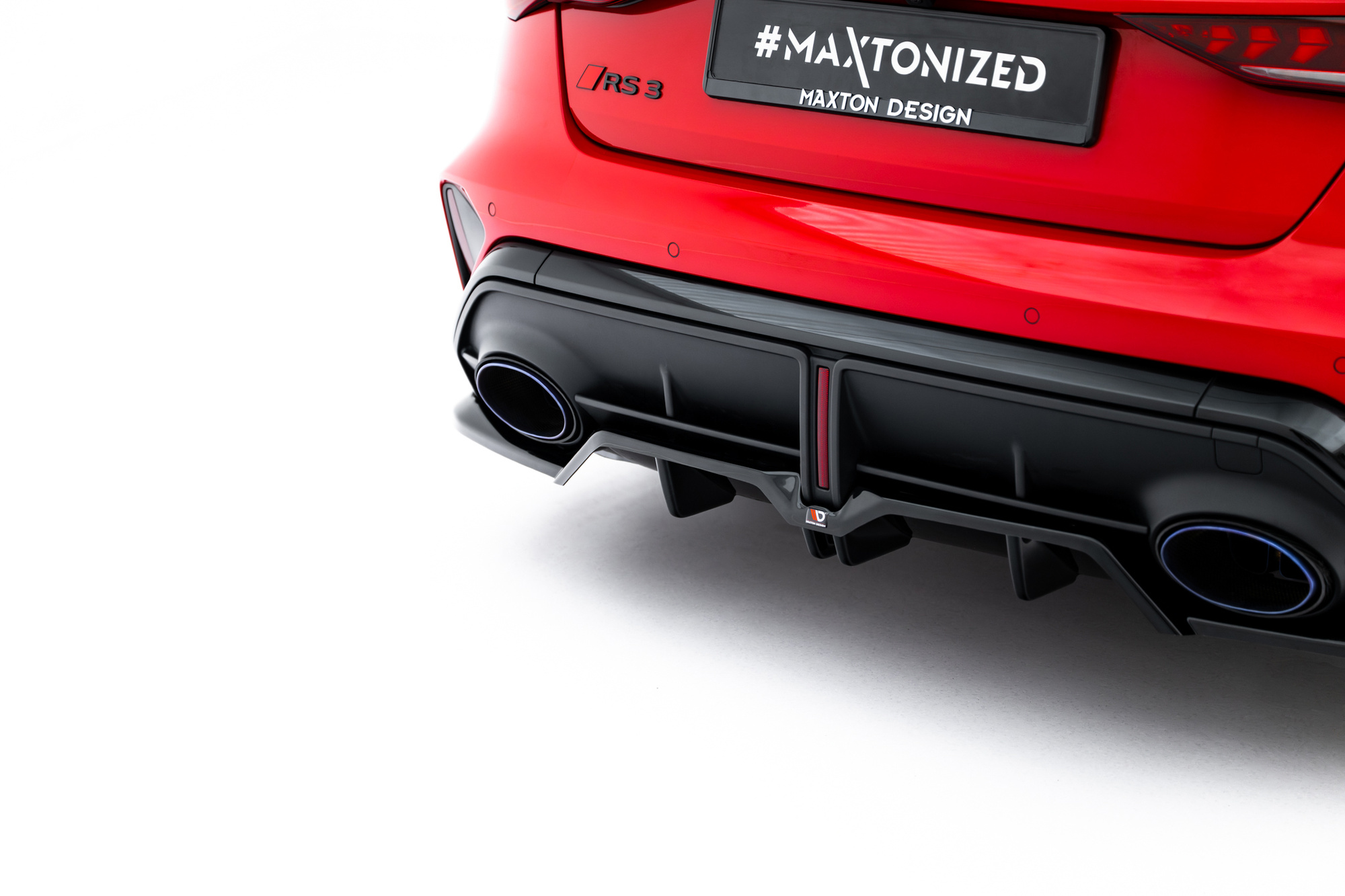 Baksplitter med diffuser Audi RS3 8Y Facelift 2024 -> | Glossy Black Edition V1 – bilde 3