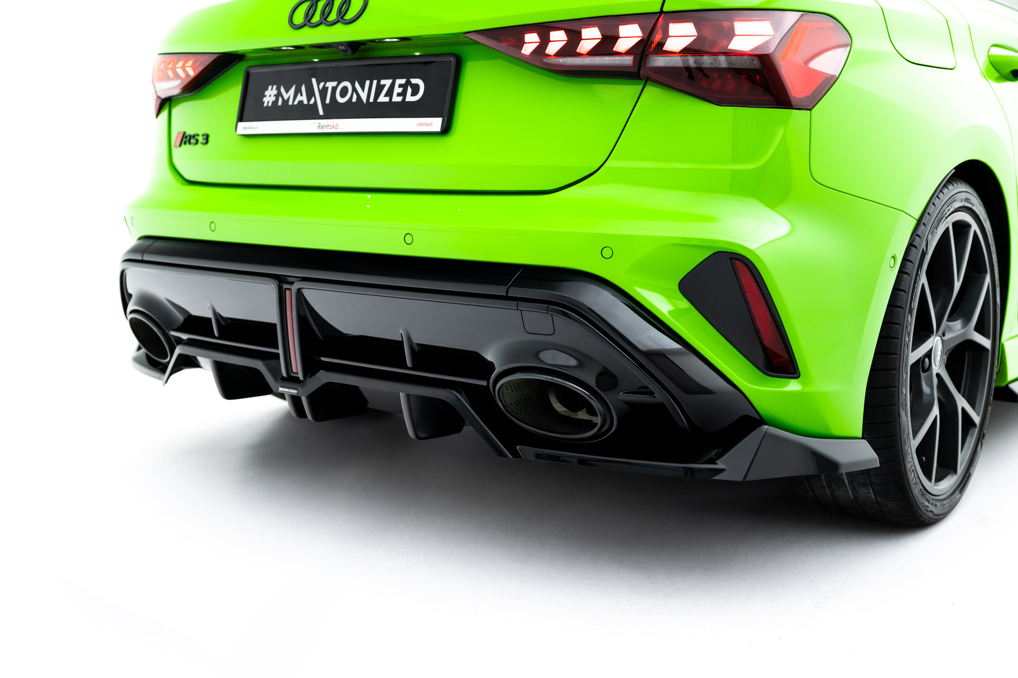 Baksplitter med diffuser Audi RS3 8Y Facelift 2024 ->  | Glossy Black Edition V1 – bilde 2