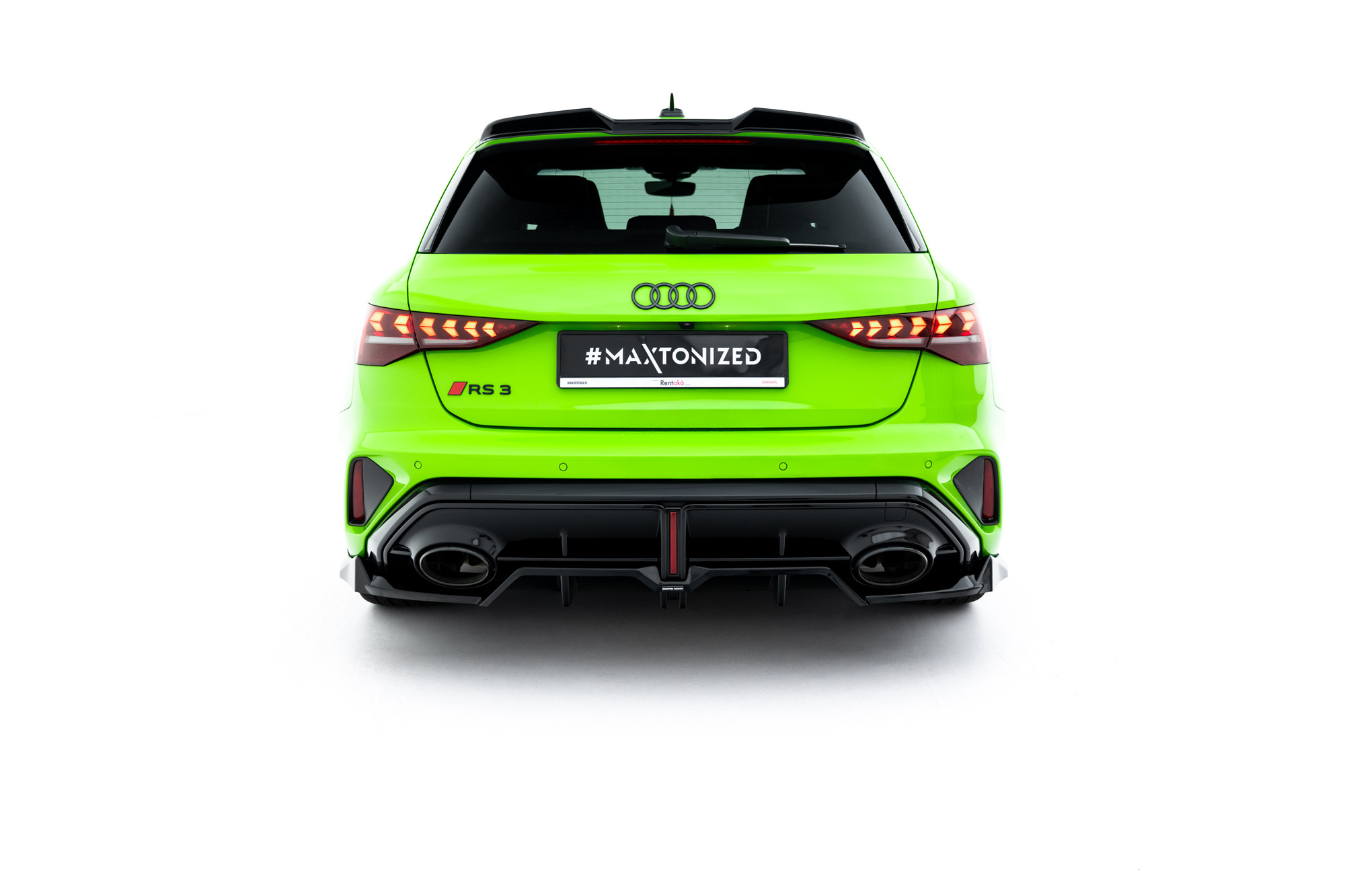 Baksplitter med diffuser Audi RS3 8Y Facelift 2024 ->  | Glossy Black Edition V1 – bilde 7