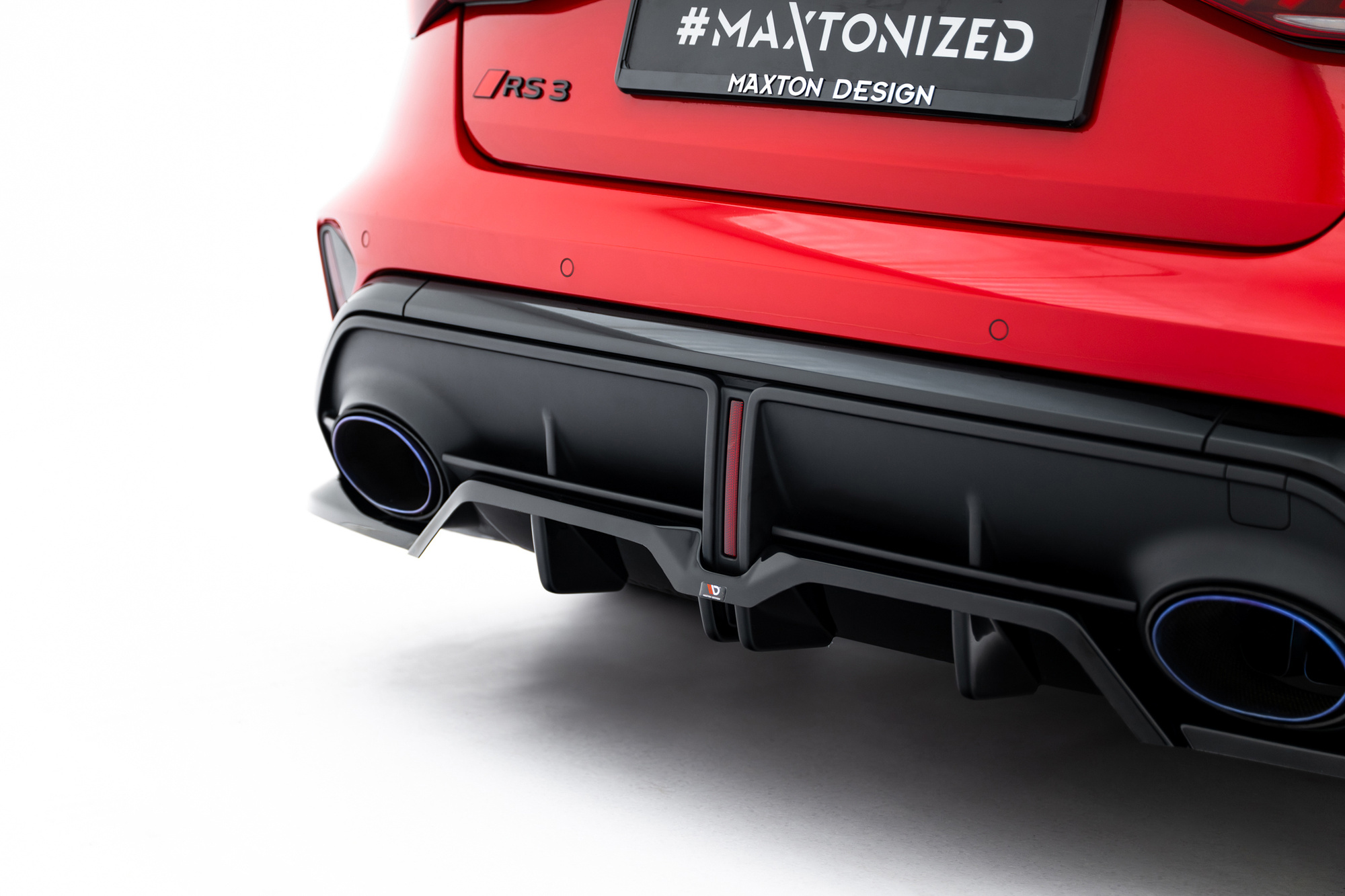 Baksplitter med diffuser Audi RS3 (8Y) Facelift 2024 -> | Glossy Black Edition V2 – bilde 4