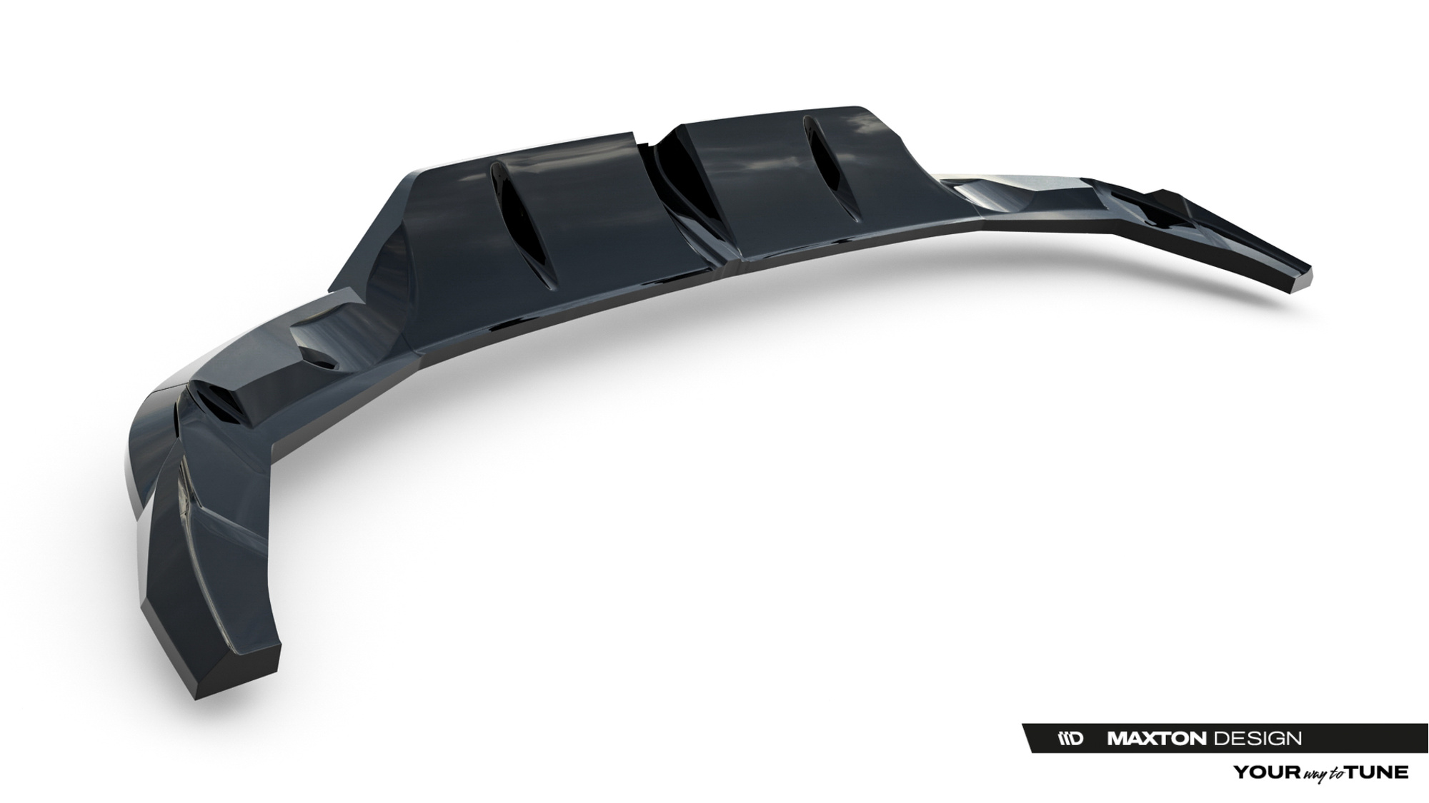 Baksplitter med diffuser Audi RS3 (8Y) Facelift 2024 ->  | Glossy Black Edition V2 – bilde 7