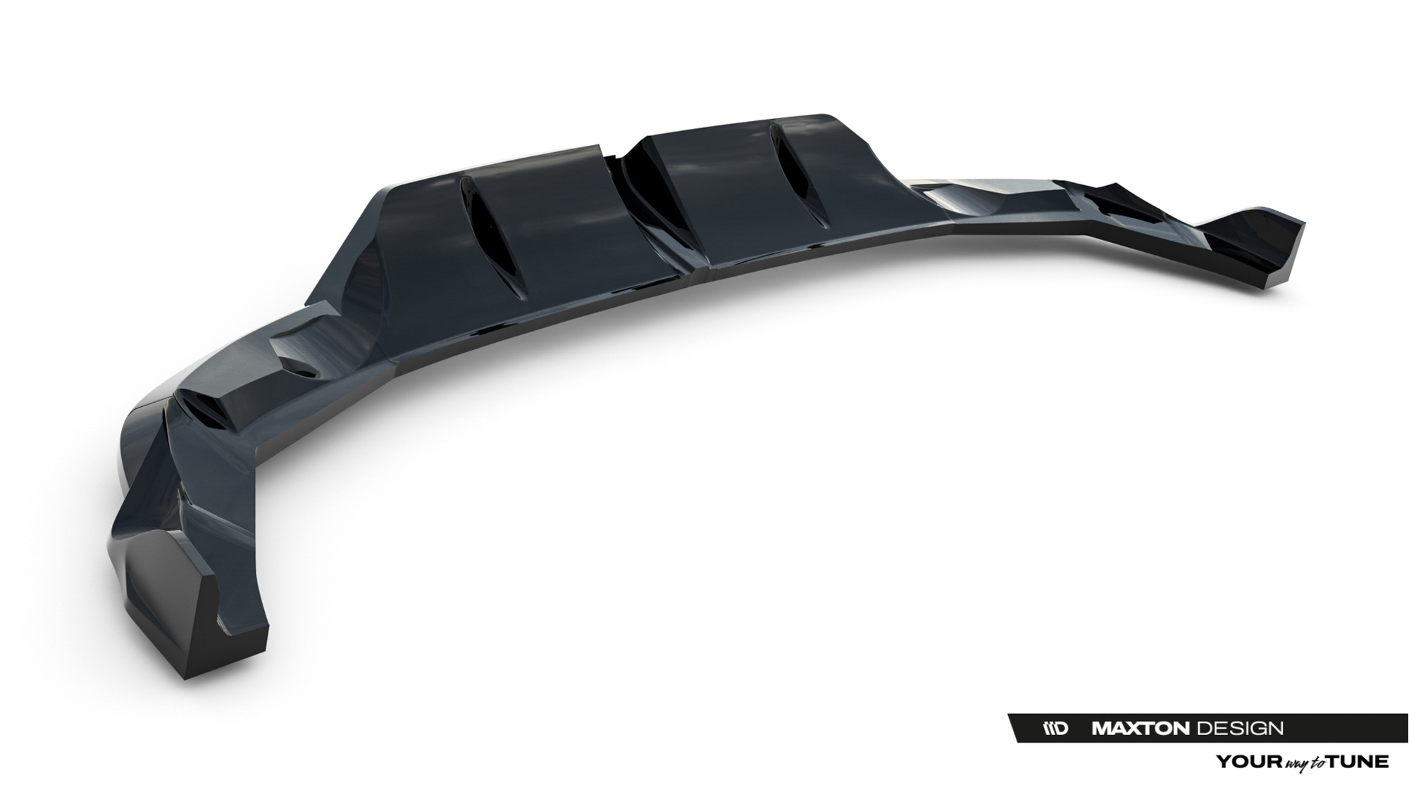 Baksplitter med diffuser Audi RS3 8Y Facelift 2024 -> | Glossy Black Edition V3 – bilde 2