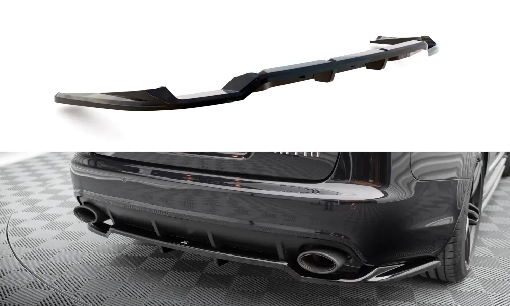Baksplitter med diffuser Audi RS6 (C6) Avant 2007 - 2010 | Glossy Black Edition – bilde 2