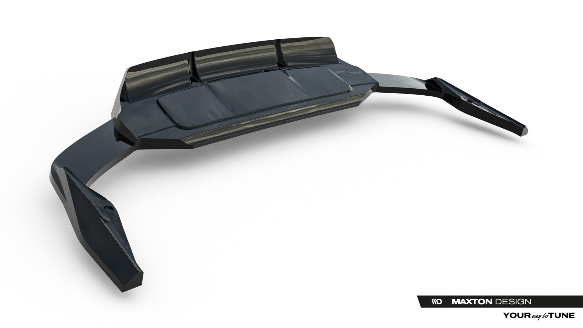 Baksplitter med diffuser Audi SQ7 II Facelift 2024 ->  | Glossy Black Edition – bilde 7